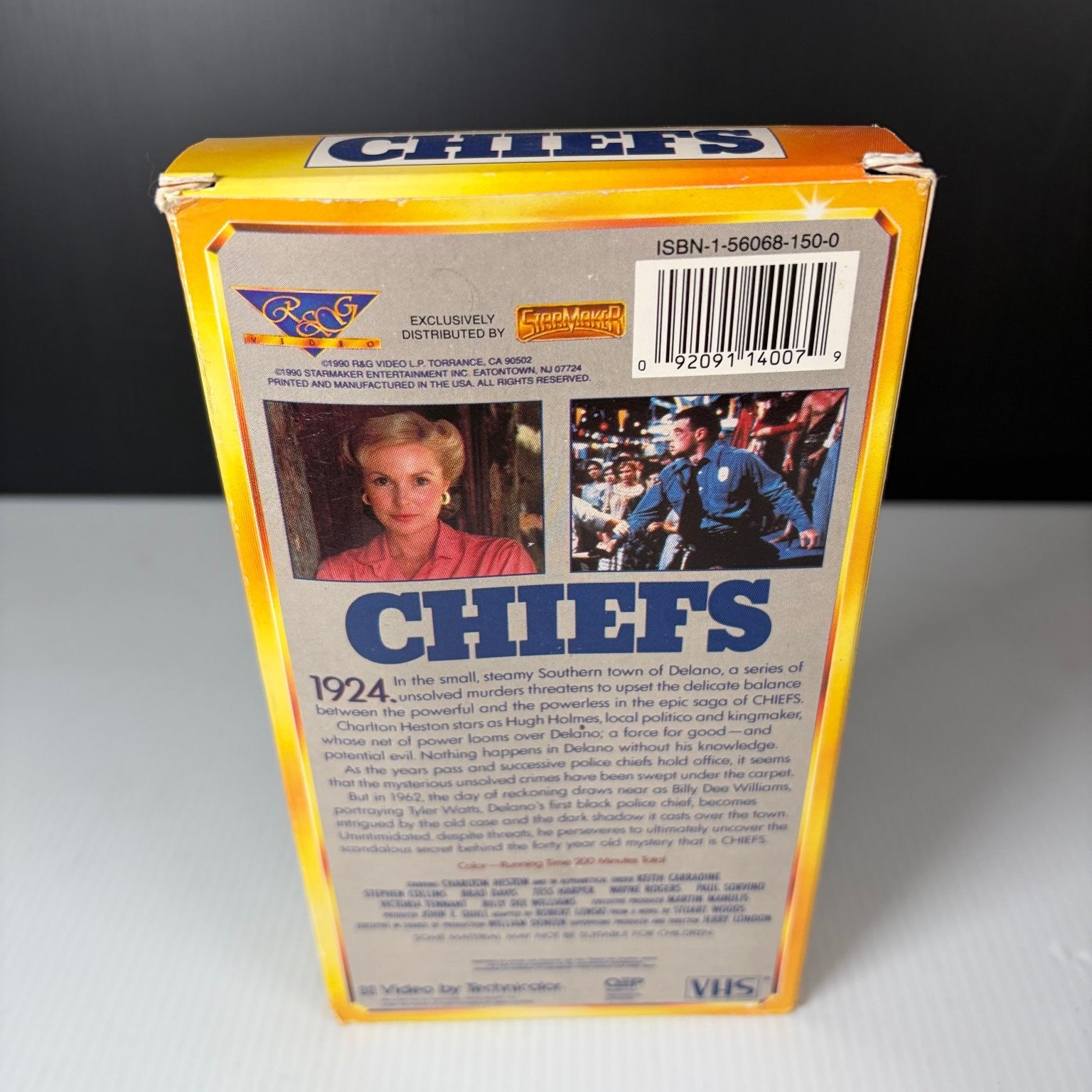 Chiefs VHS 1990 Action TV Mini Series Original Release R&G Video