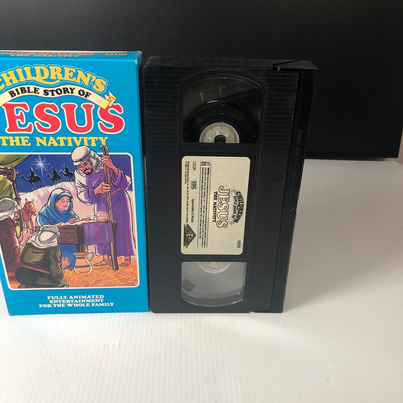 Children's Bible Story of Jesus The Nativity VHS 1988 Animated Kids Klassics