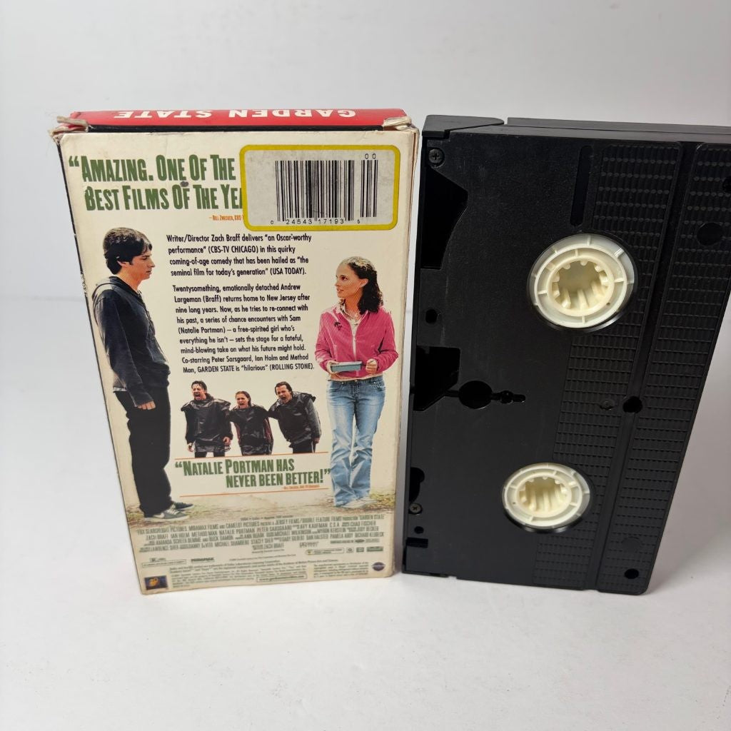 Garden State VHS 2004 Zach Braff Natalie Portman Comedy Drama Rare Late Release