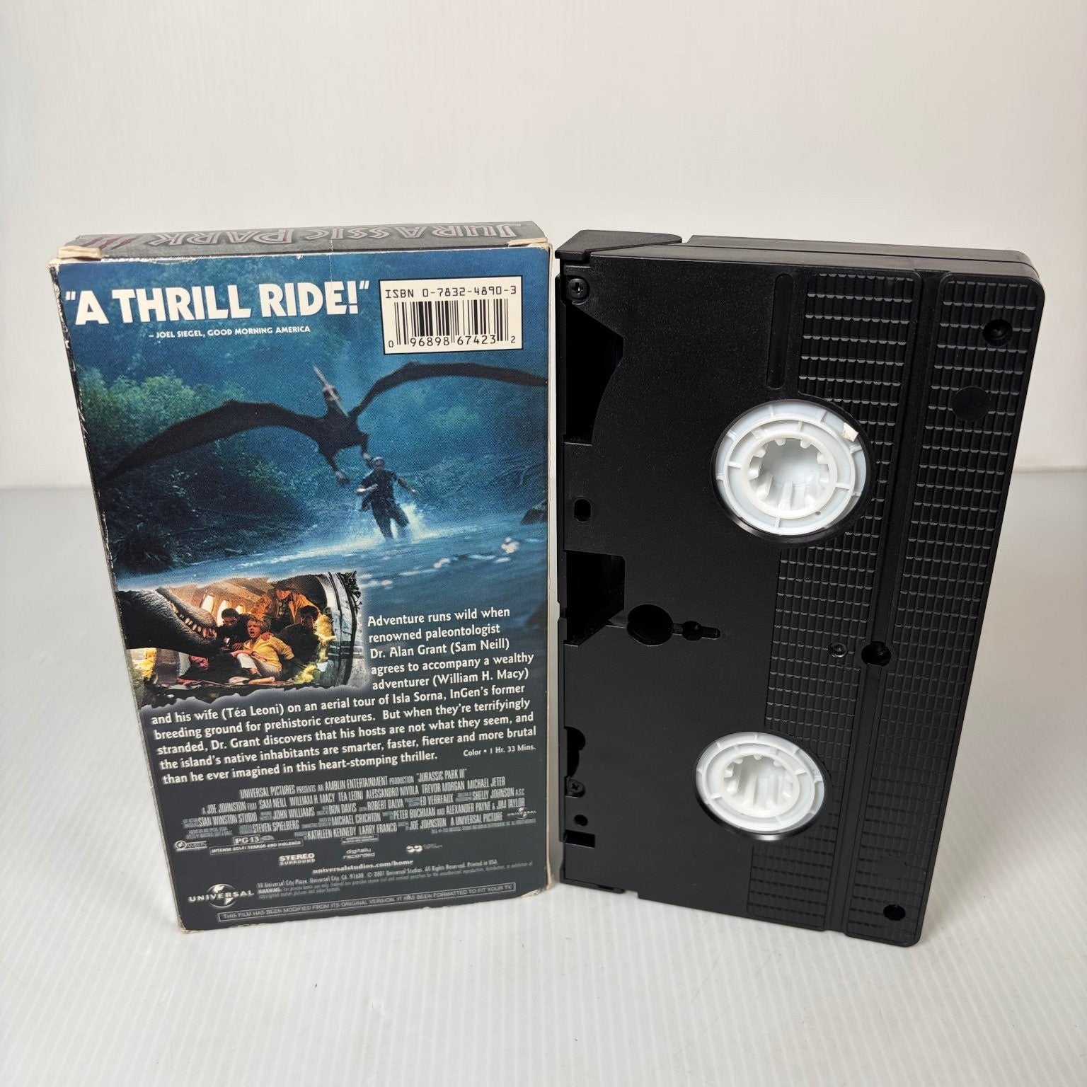 Jurassic Park III VHS 2001 Action Adventure Sci-Fi Universal