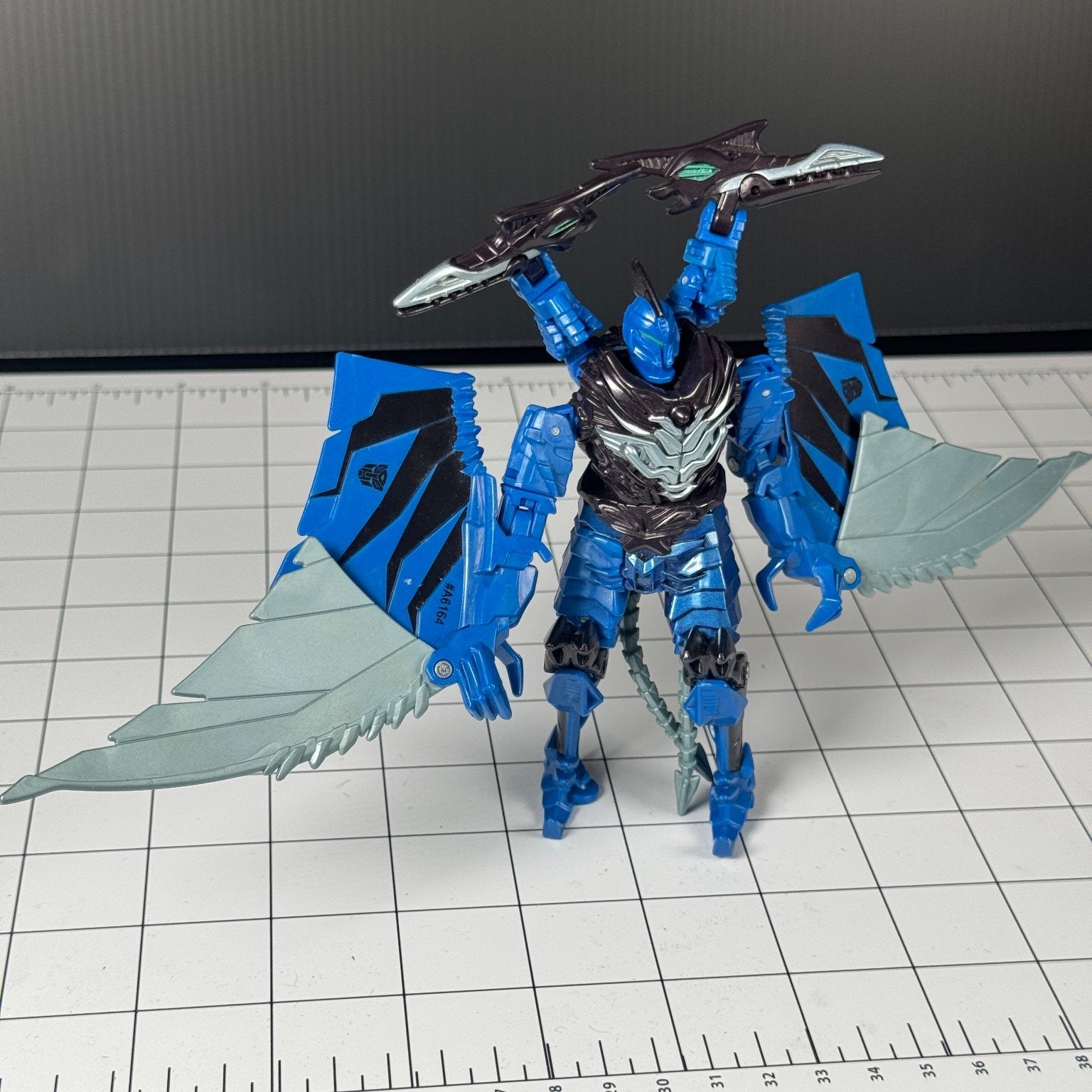 Transformers Age Of Extinction Dinobot Strafe Power Attacker Blue Figure Hasbro