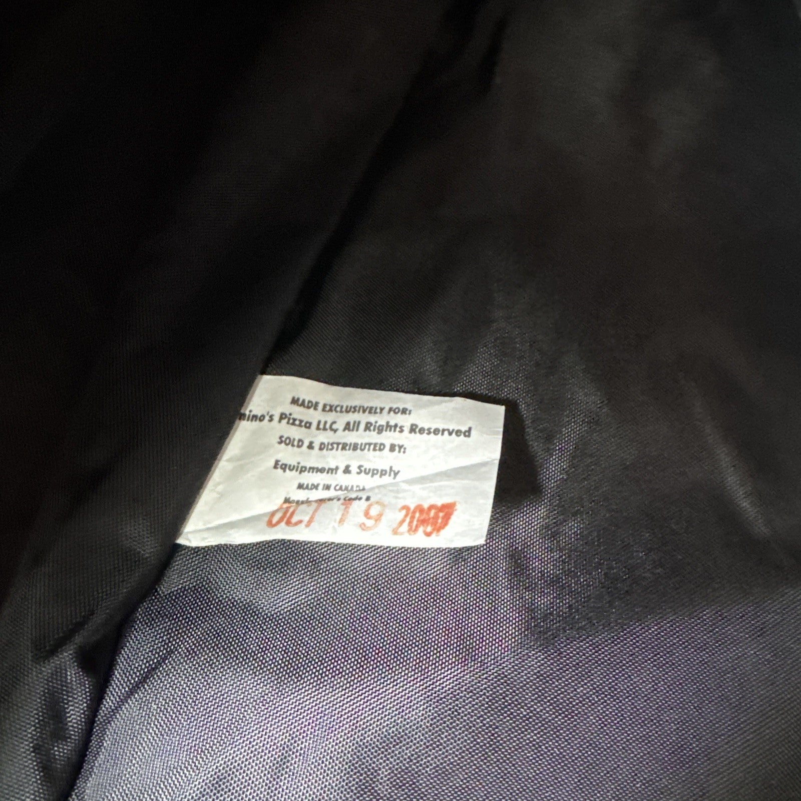 Domino's Pizza Delivery Bag Navy Blue Authentic Insulated Thermal Heat 16”x20”