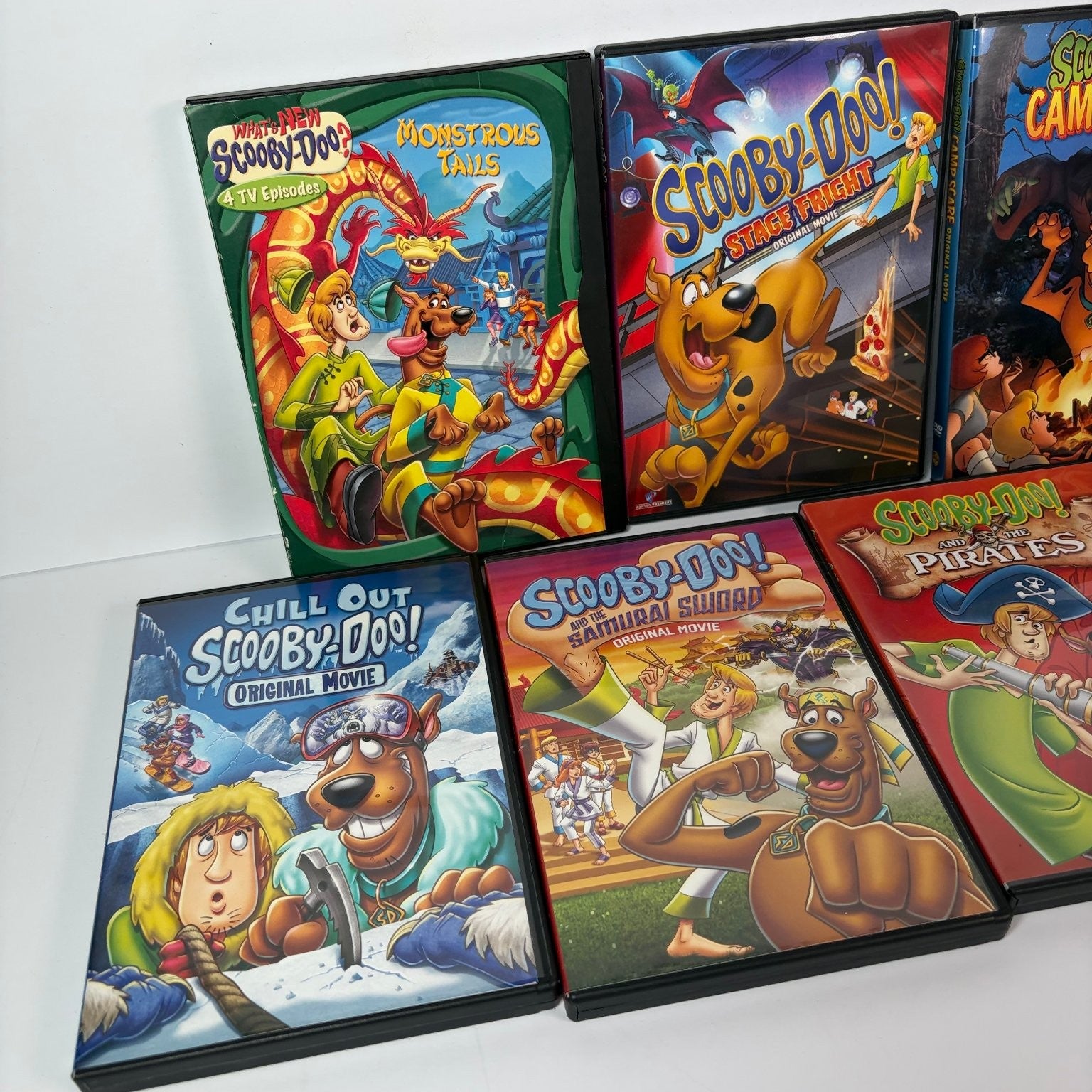 Scooby-Doo! Movie & TV Episode DVD Lot of 7 w/ Stage Fright, Camp Scare & More