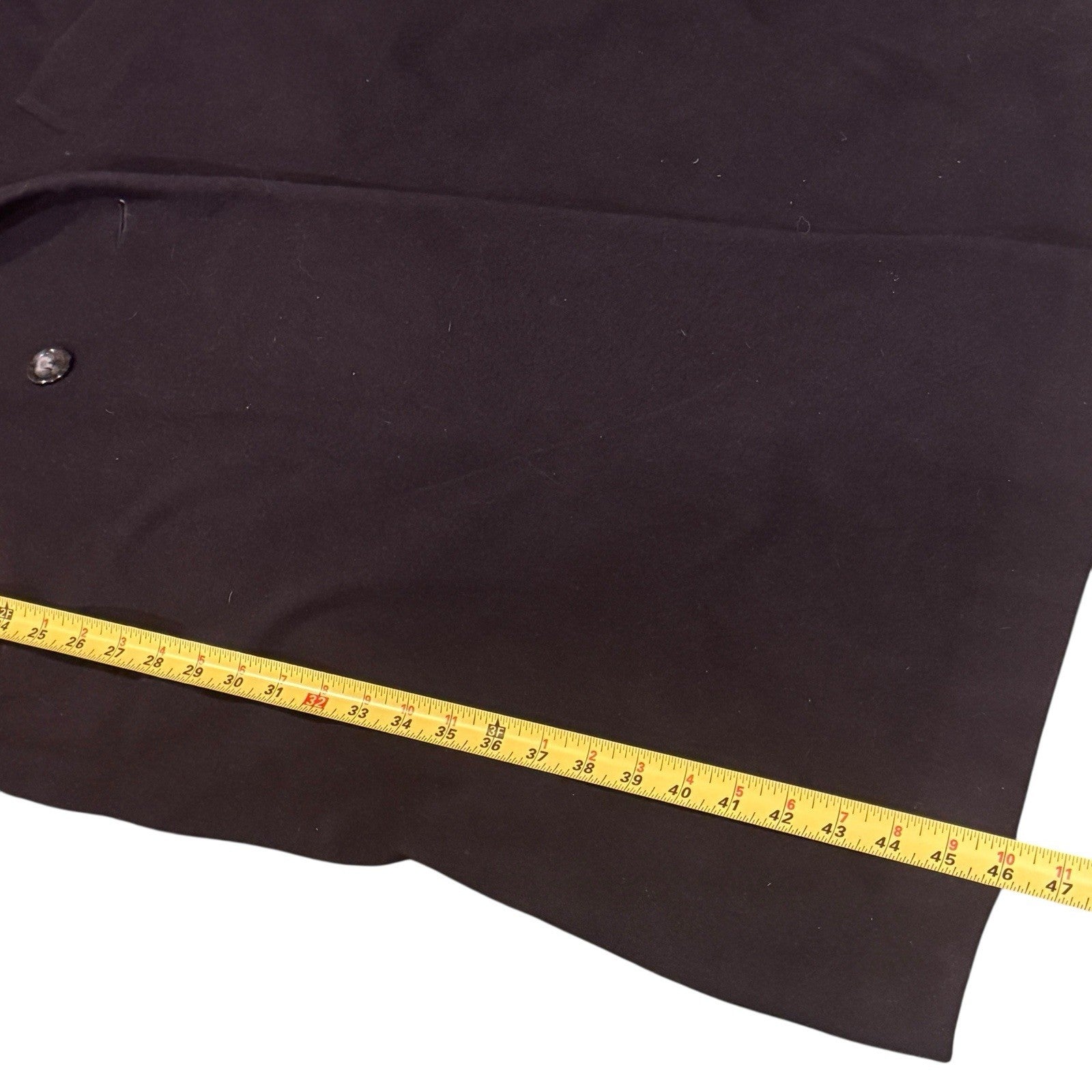 Pendleton Women’s Wool Trench Coat Double Breasted Petit Size 12p Navy