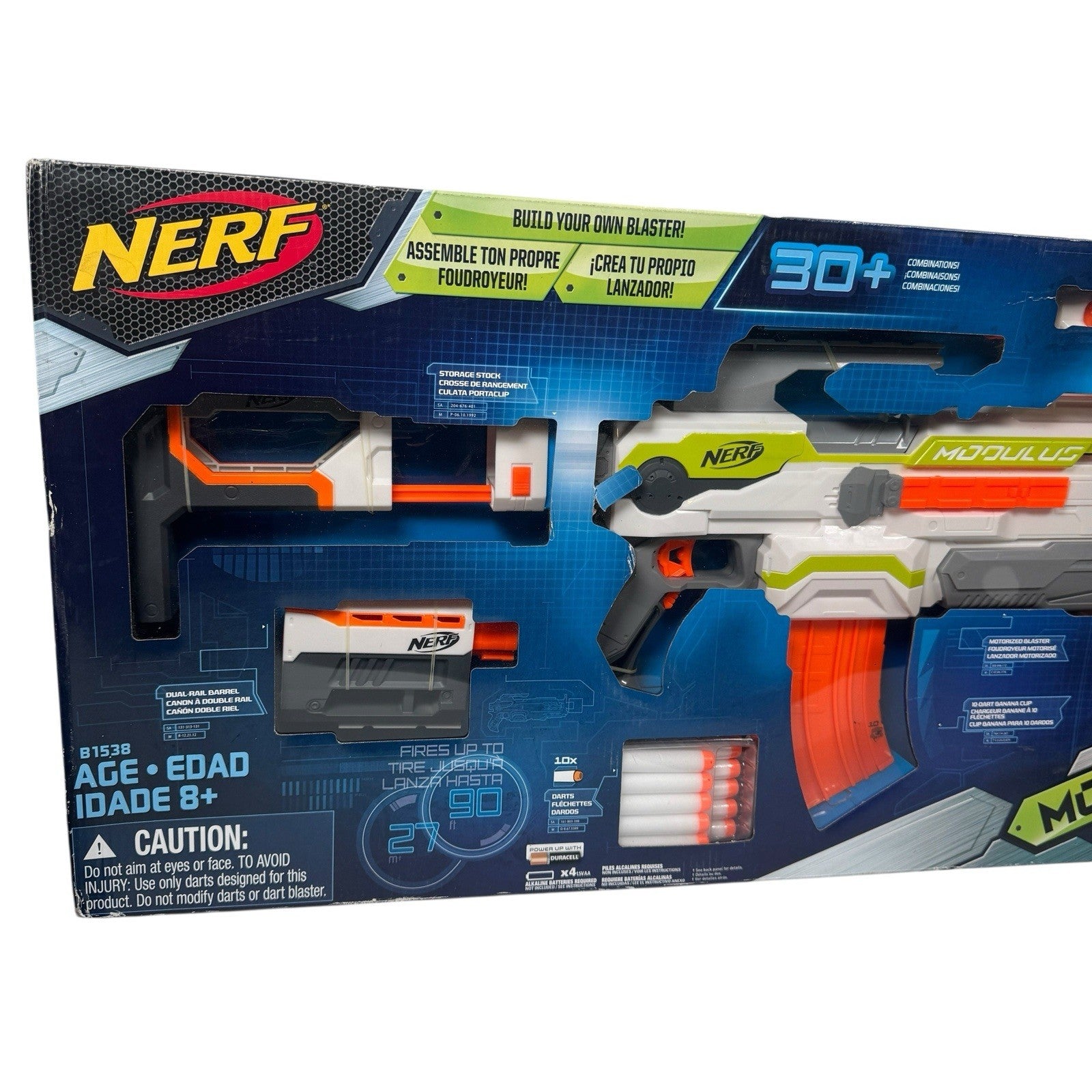 NERF N-strike B1538 Modulus ECS-10 Blaster Build Your Own Blaster System Set