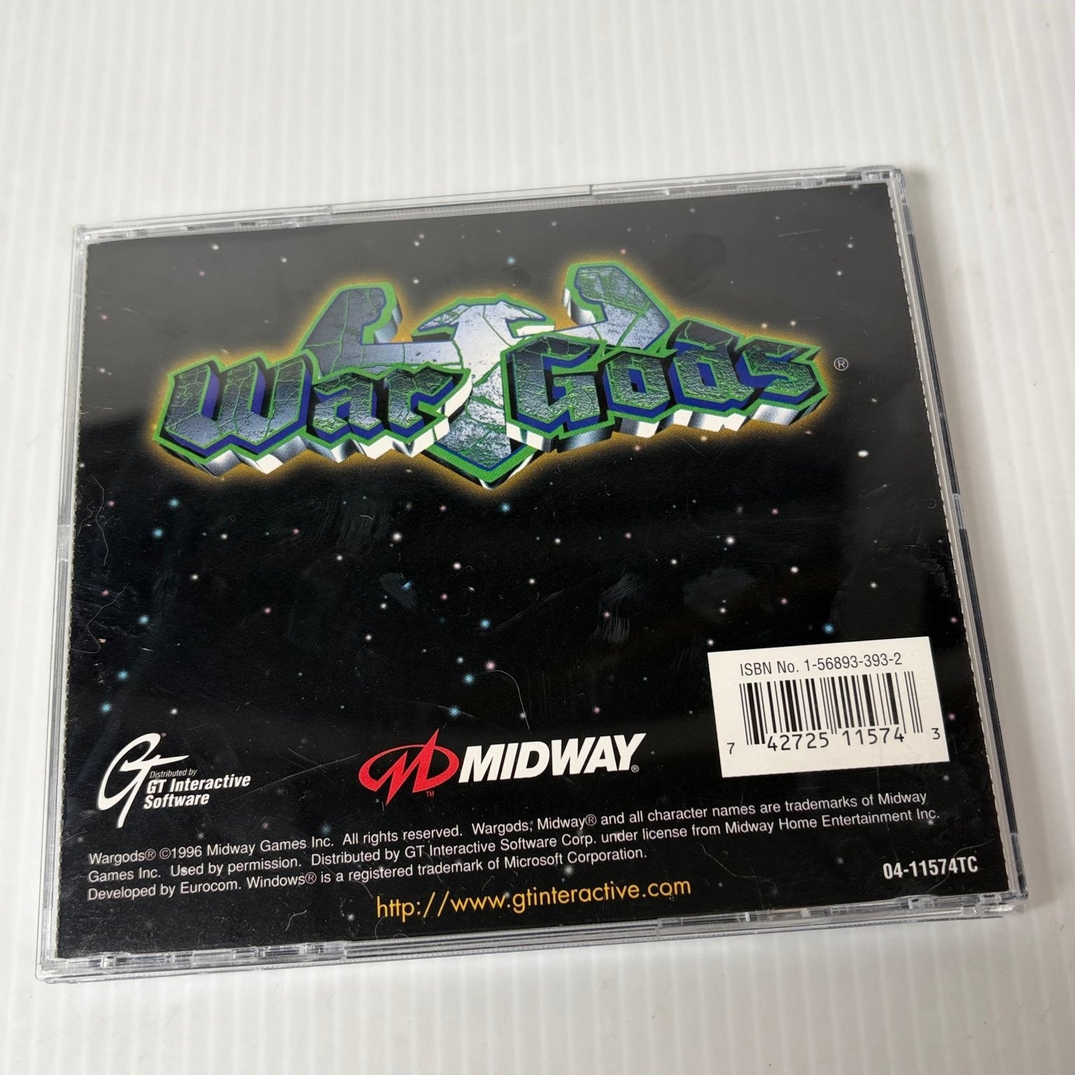 War Gods PC Video Game Midway GT Interactive Fighting 1996 Retro