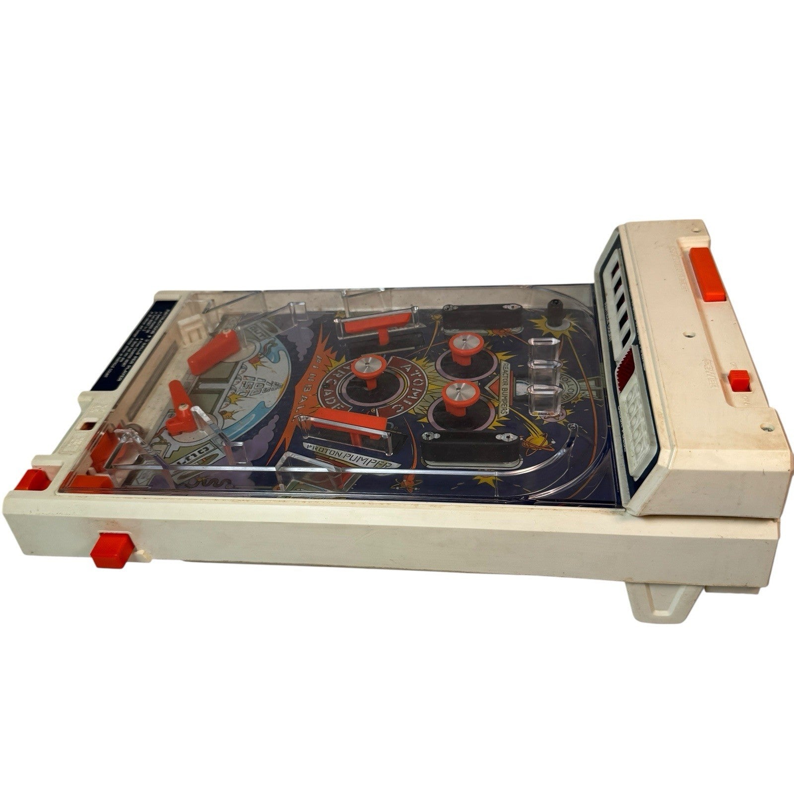 Vintage 1979 Tomy Atomic Arcade Pinball Machine Portable Game In Original Box