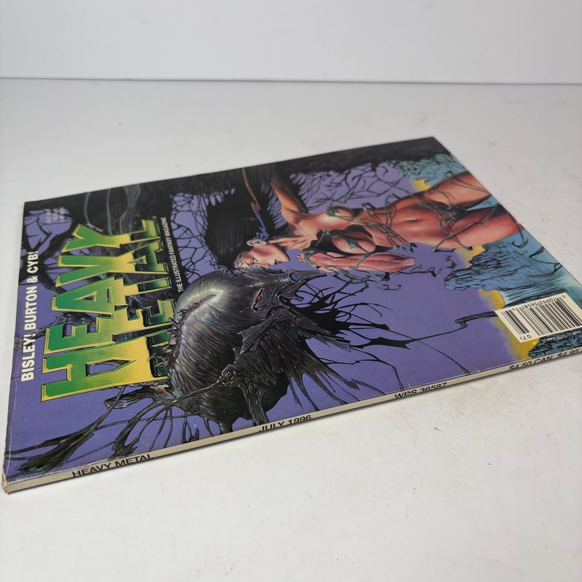 Heavy Metal Magazine July 1996 Bisley Burton Cyb Fantasy Illustrated