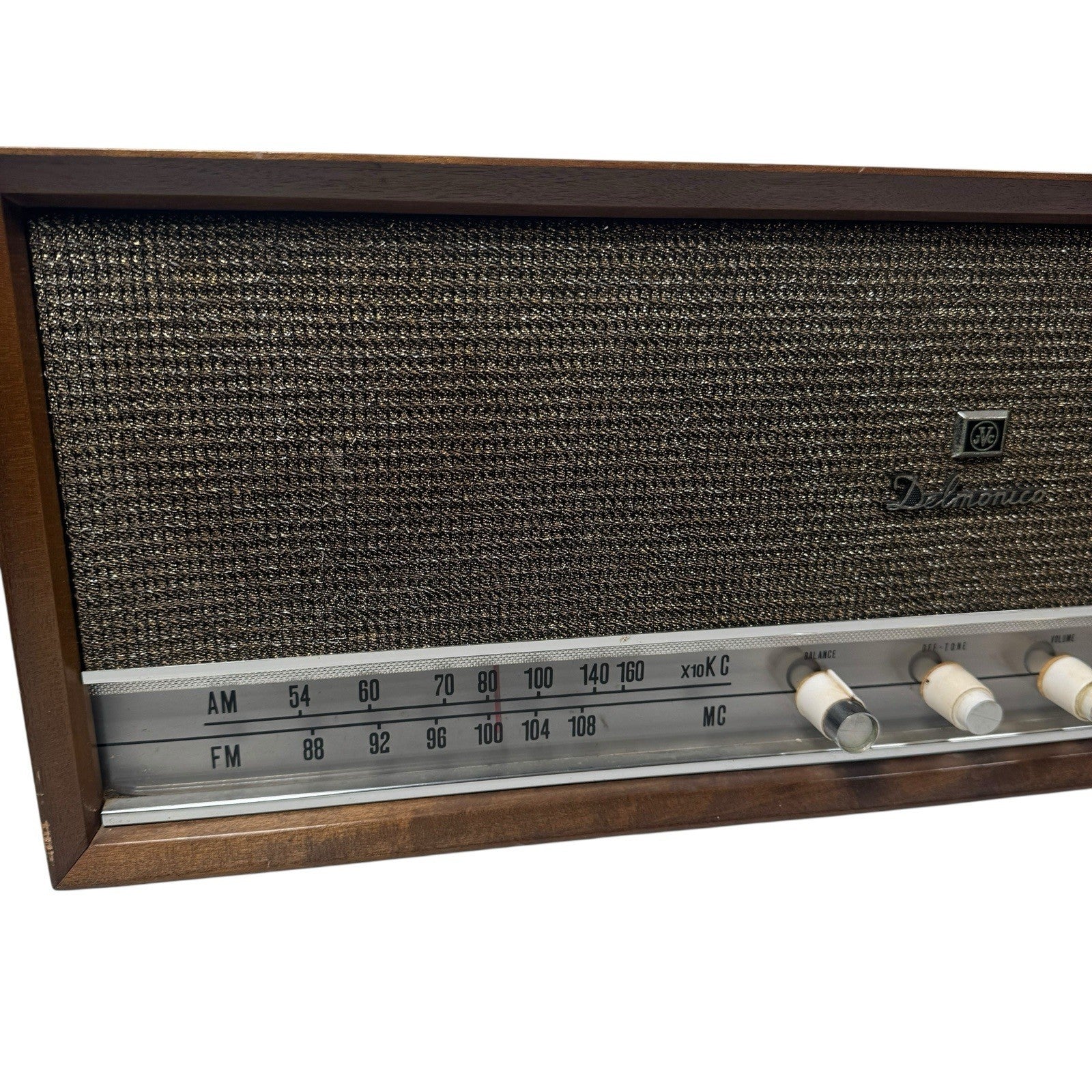 Vintage Delmonico Tube Radio FMS-411 Made In Japan AS IS No Power