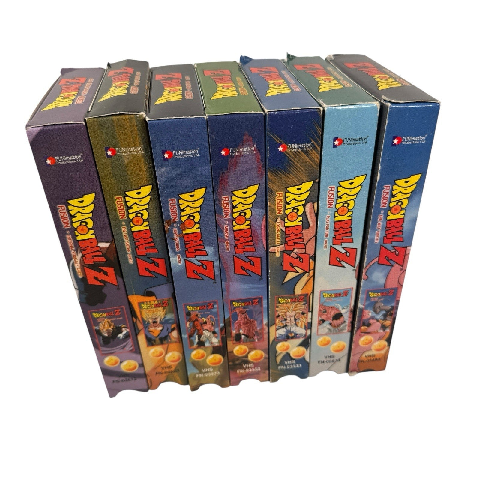 Dragon Ball Z FUSION Saga VHS Complete Set UNCUT Rare Collectible DBZ Tape