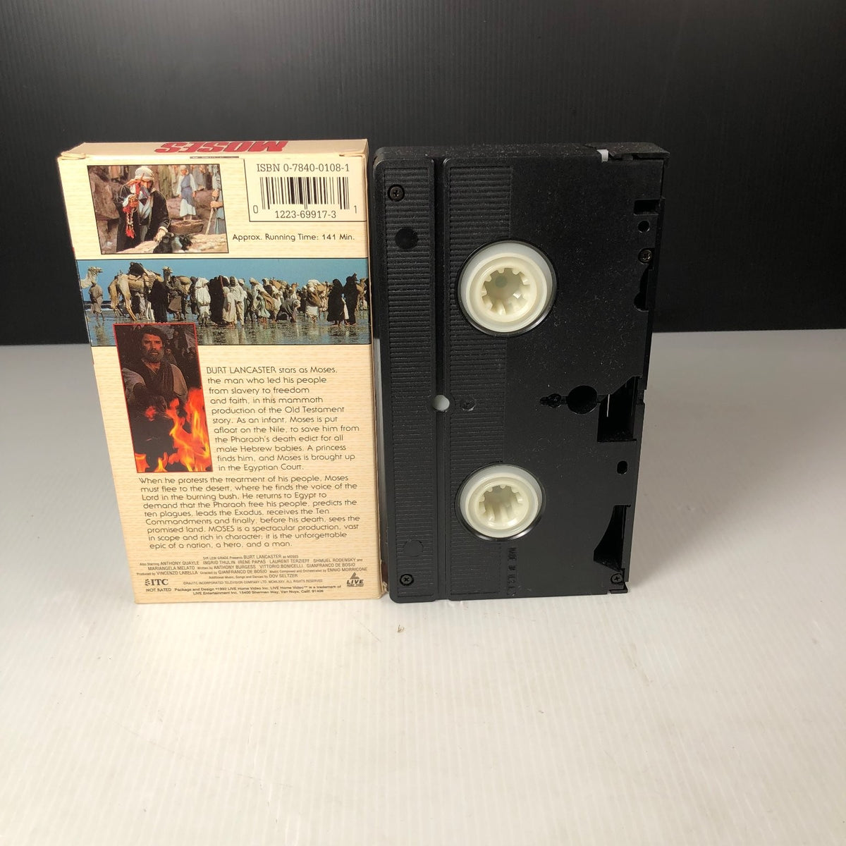 Moses VHS 1995 Biblical Drama Original Release LIVE Home Video