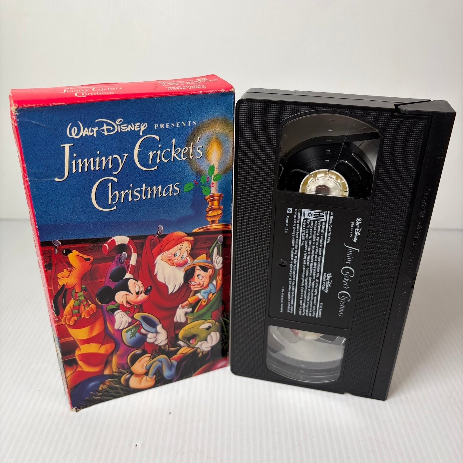 Jiminy Cricket's Christmas VHS 1993 Holiday Animation Disney Classic
