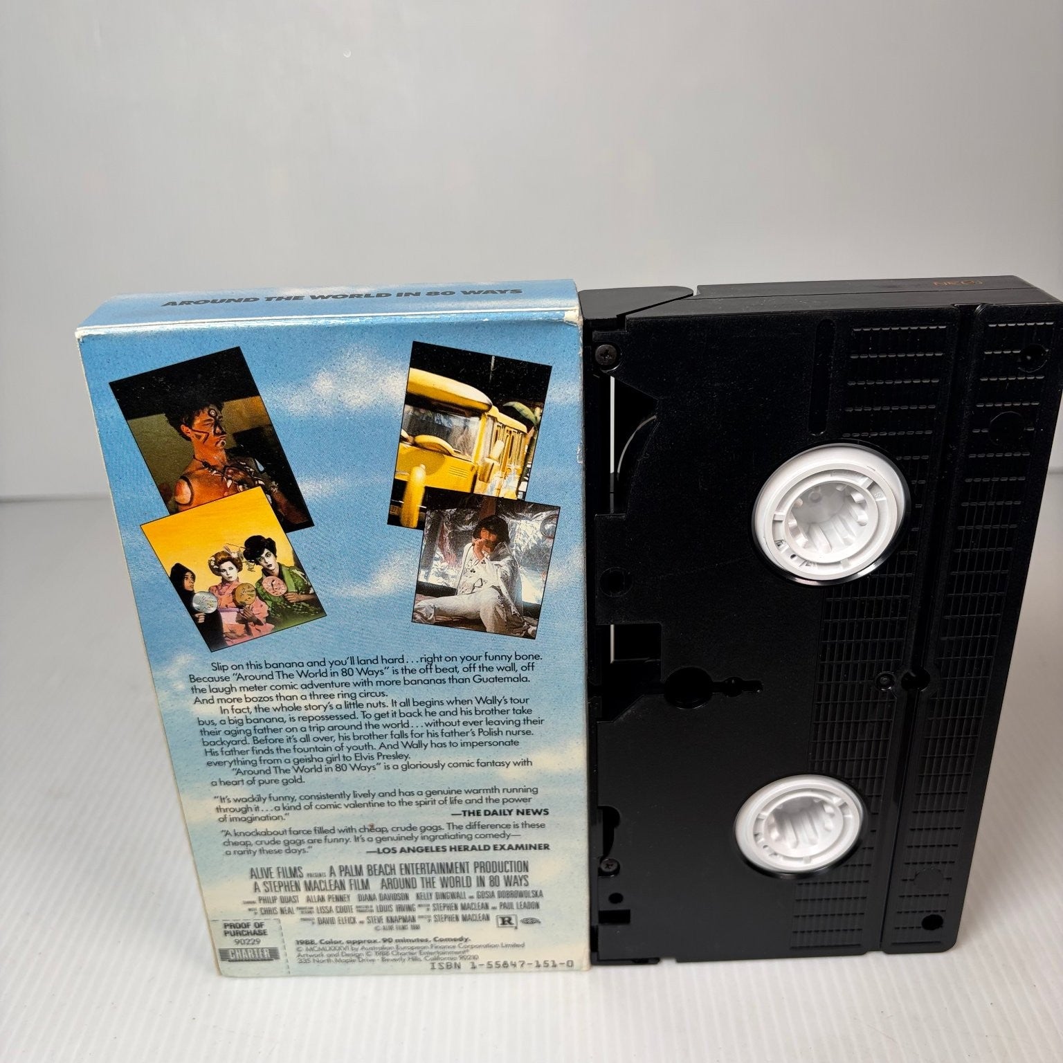 Around The World In 80 Ways VHS 1988 Rare Comedy Charter Entertainment