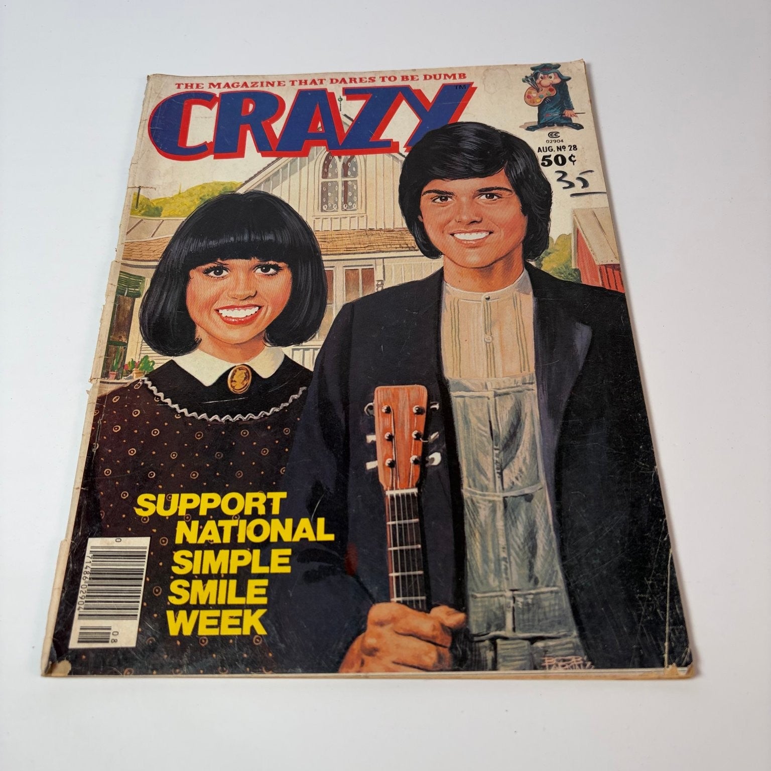 Crazy Magazine August 1977 Donny & Marie Osmond Parody Humor