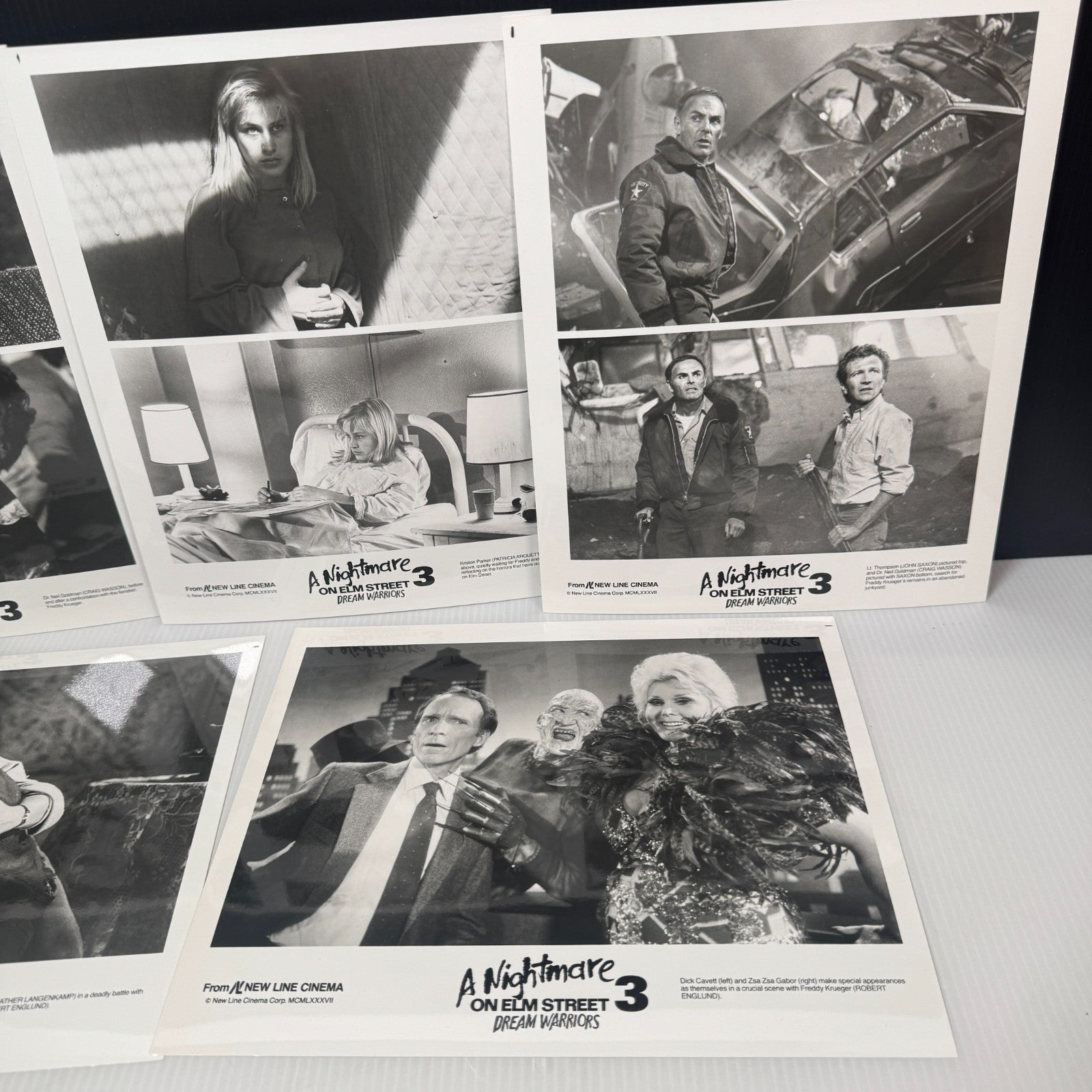 Vintage Lot of 9 A Nightmare on Elm Street 3 Dream Warriors 8x10 Stills Freddy