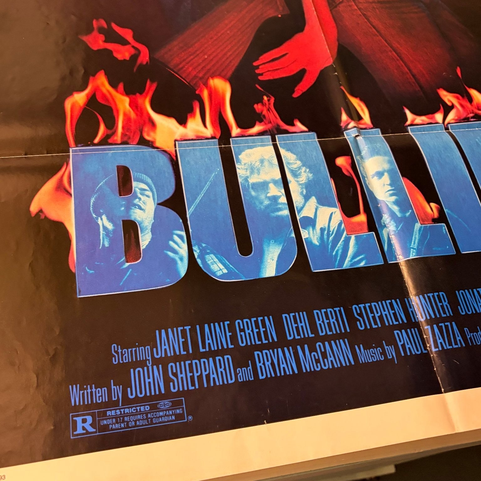 Bullies 1986 One Sheet Movie Poster Universal Paul Lynch Litho Action B-Movie