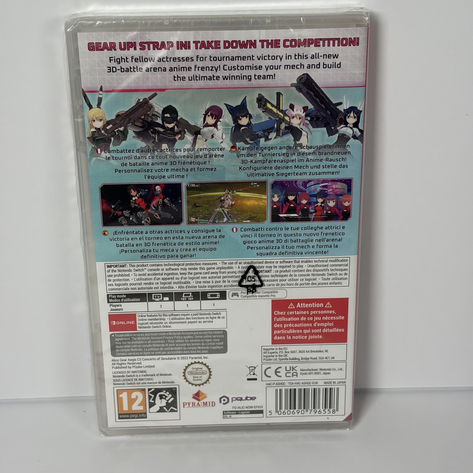 Alice Gear Aegis CS Concerto of Simulatrix Nintendo Switch New Sealed PEGI 12