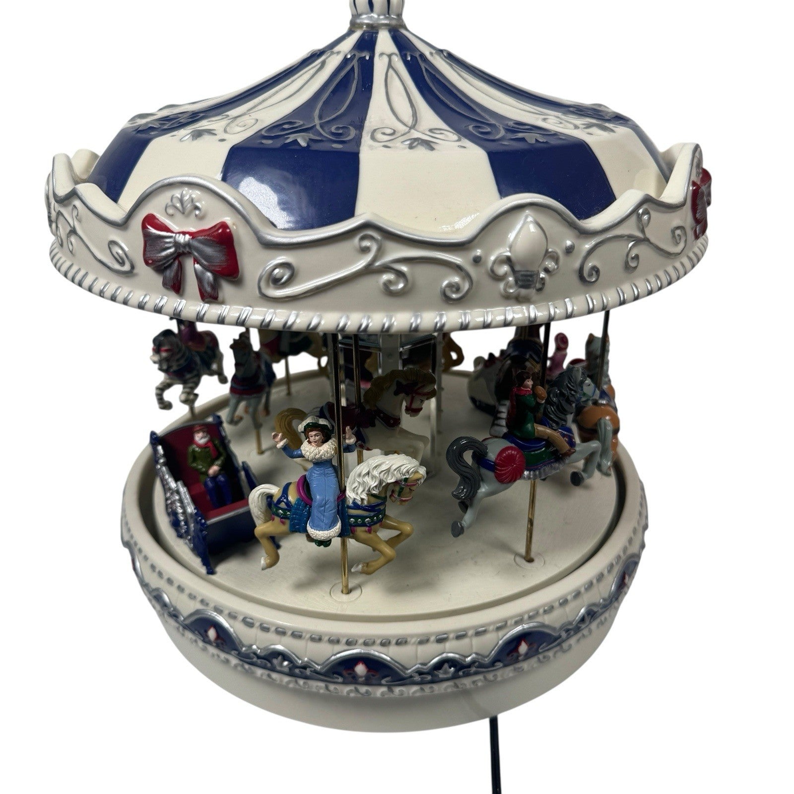 Mr. Christmas Porcelain Merry-Go-Round Carousel 30 Songs Tested & Working