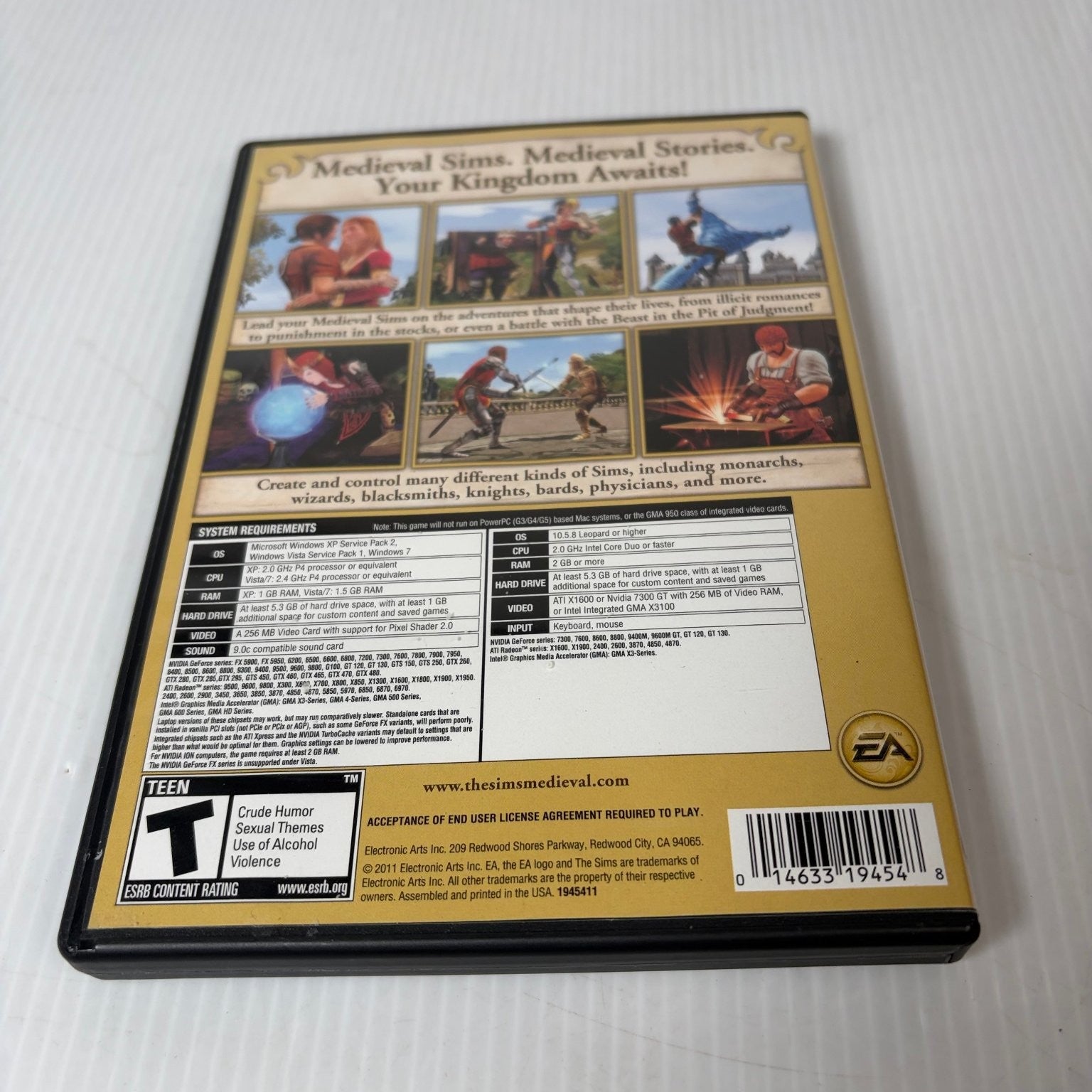 The Sims Medieval Limited Edition PC Mac Video Game Simulation Strategy RPG
