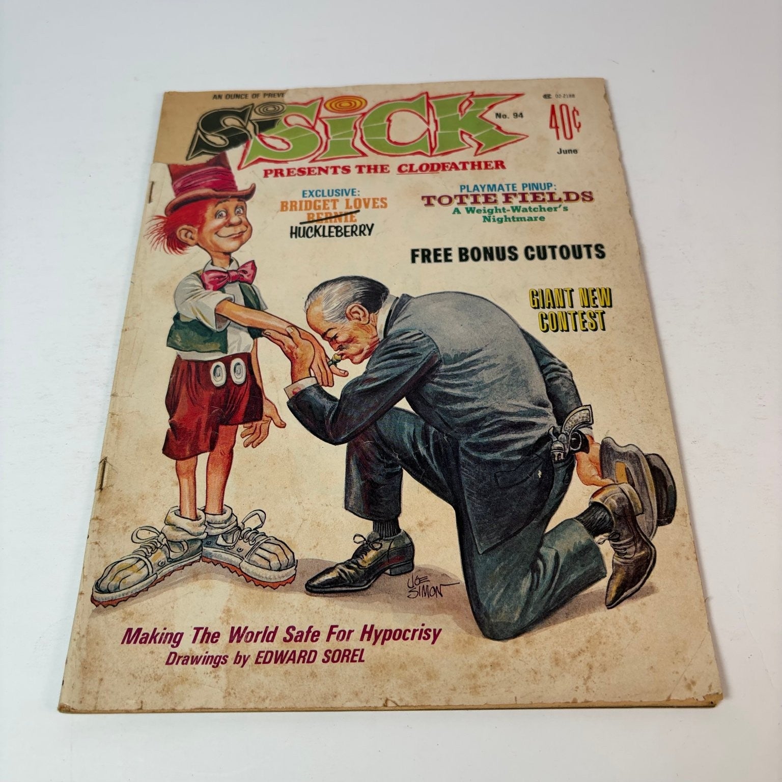 Sick Magazine June 1973 The Clodfather Bridget Loves Bernie Satire Humor