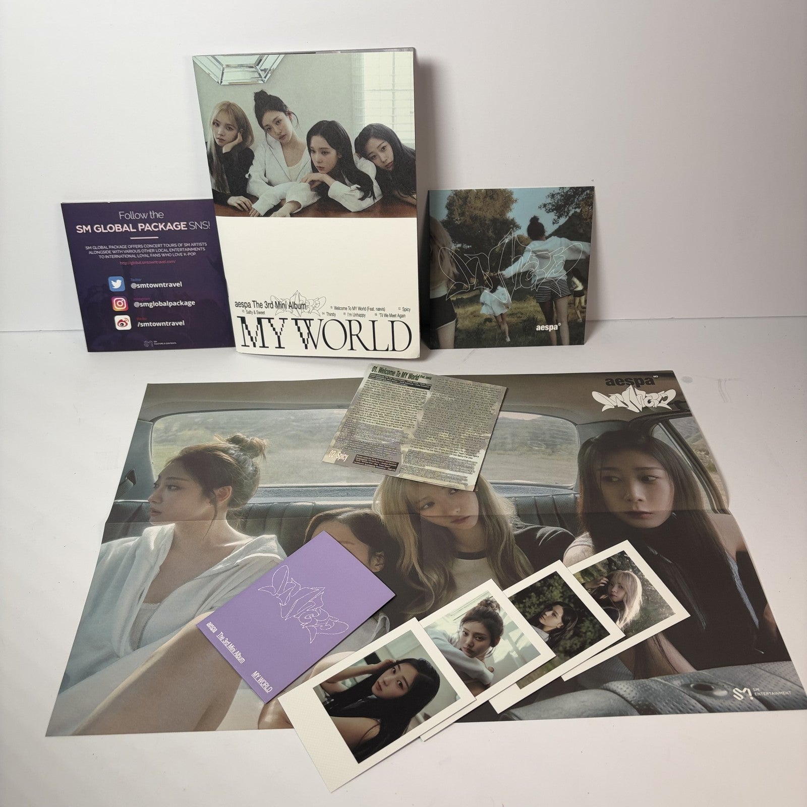 aespa MY WORLD The 3rd Mini Album CD K-Pop Official Barnes & Noble Exclusive