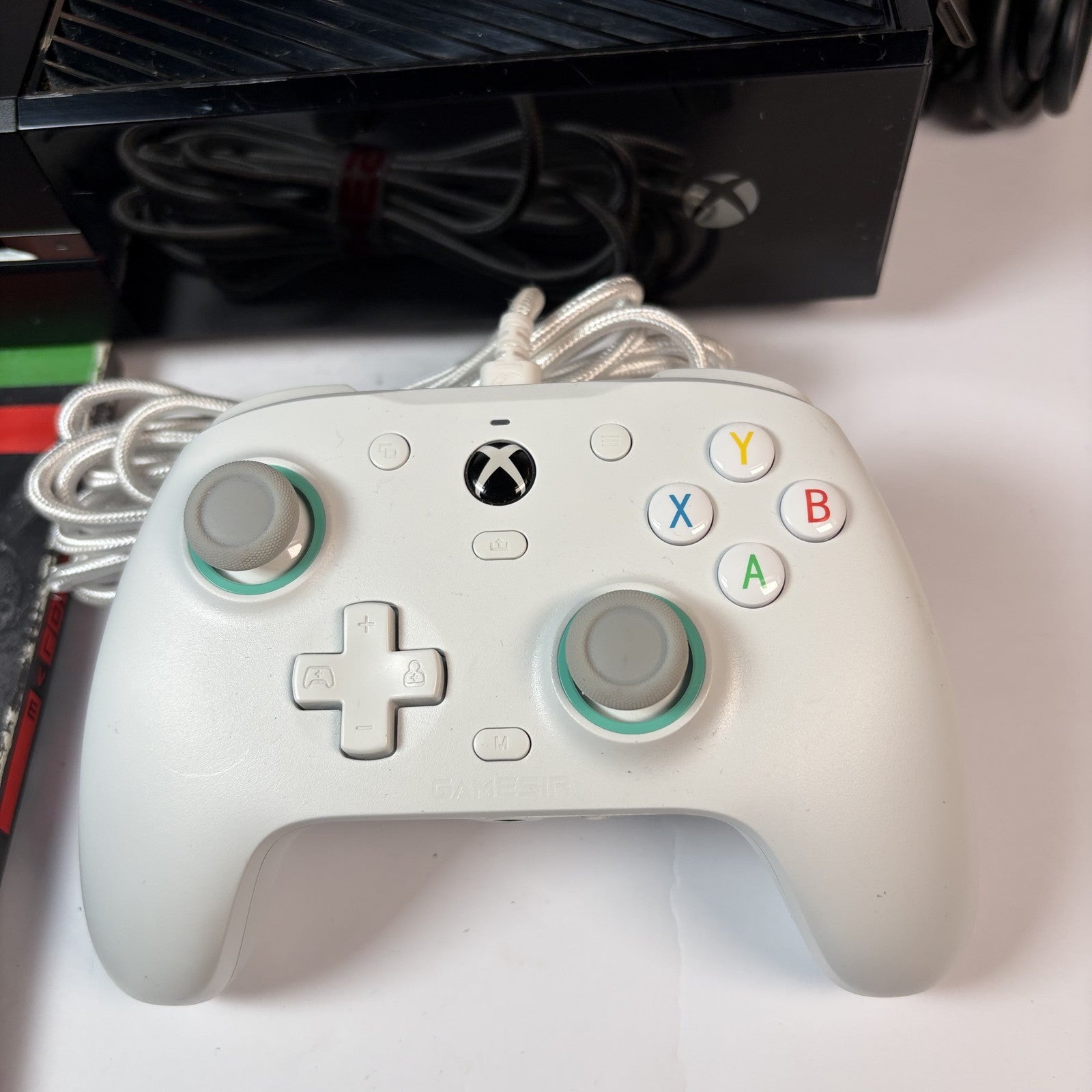 Xbox One Black 500GB Console with Gamesir Wired Controller & 3 Games
