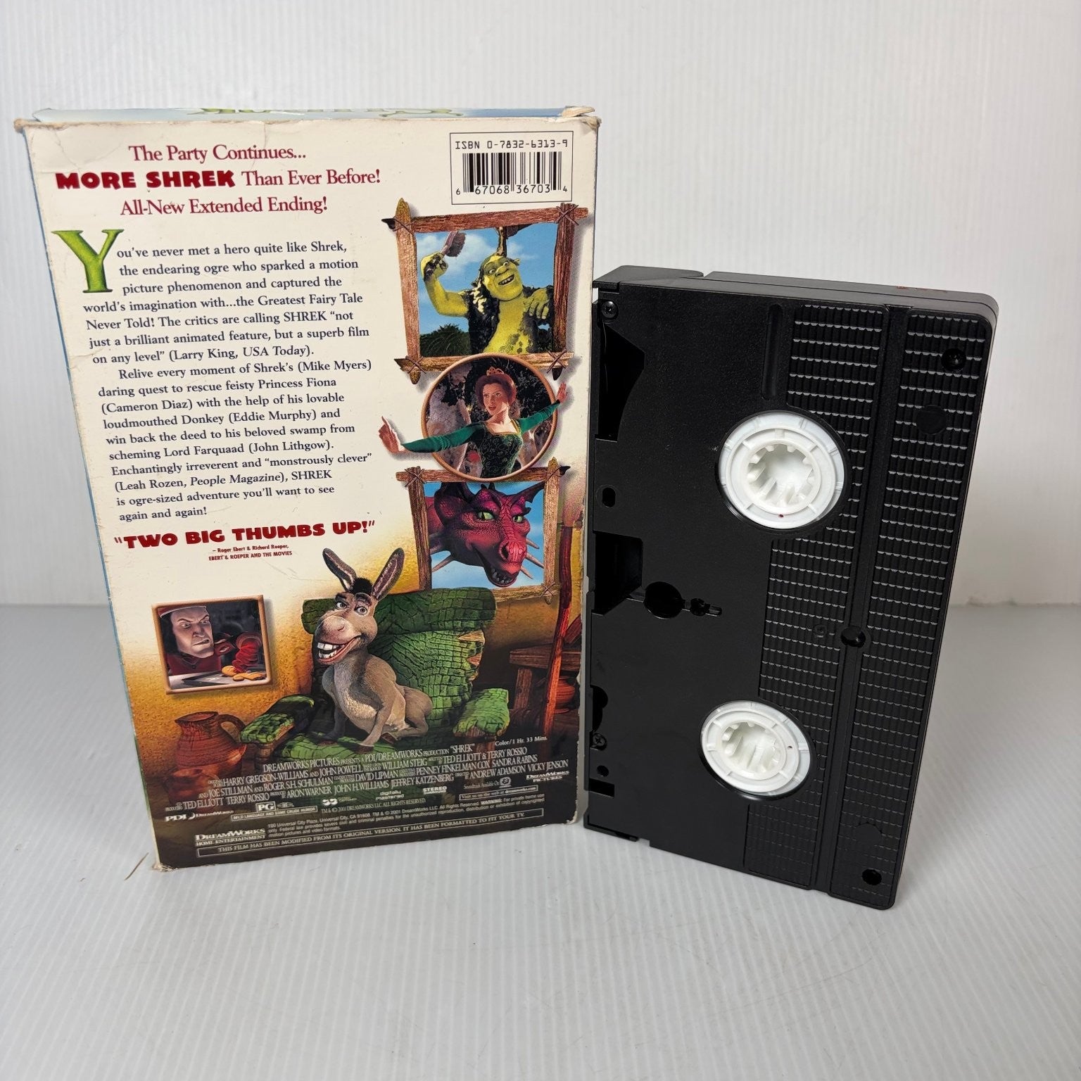 Shrek VHS 2001 Animated Comedy Special Edition DreamWorks Big Box