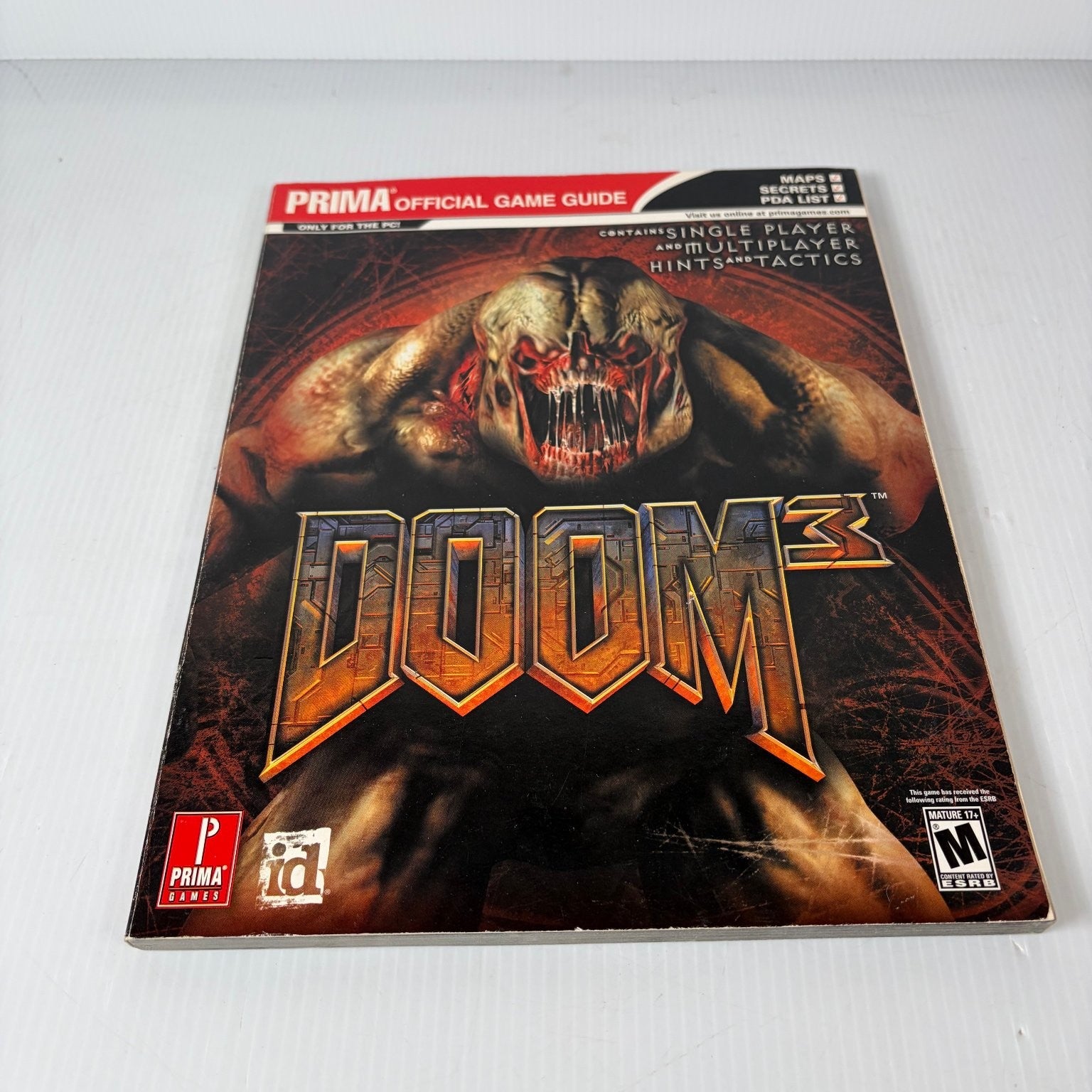 DOOM 3 PC Official Strategy Guide Prima Games Walkthrough Maps Secrets