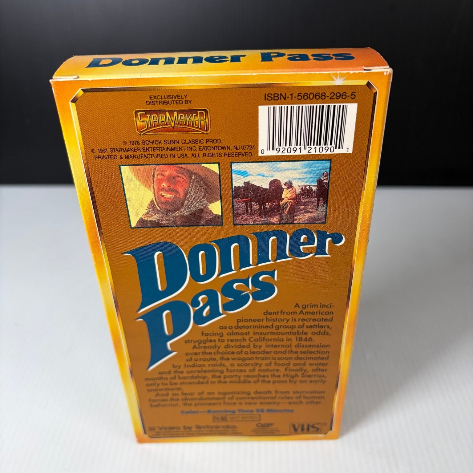 Donner Pass VHS 1991 Western Adventure Original Release StarMaker