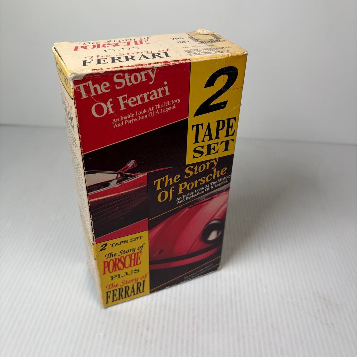 The Story Of Porsche & Ferrari VHS 1989 Automotive Documentary 2 Tape Set