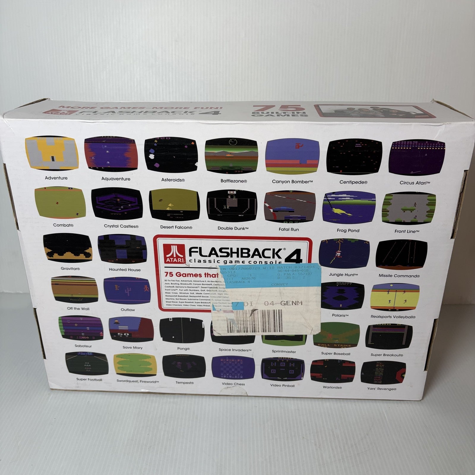 Atari Flashback 4 Classic Game Console 40th Anniversary in Box 2 Joysticks