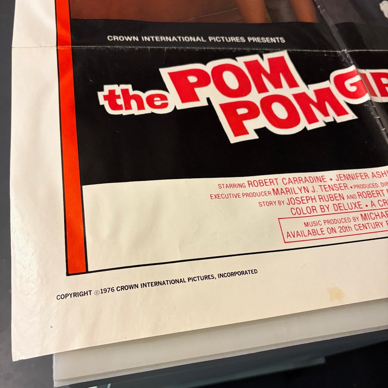 Vintage The Pom Pom Girls 1976 One Sheet Movie Poster Robert Carradine Comedy