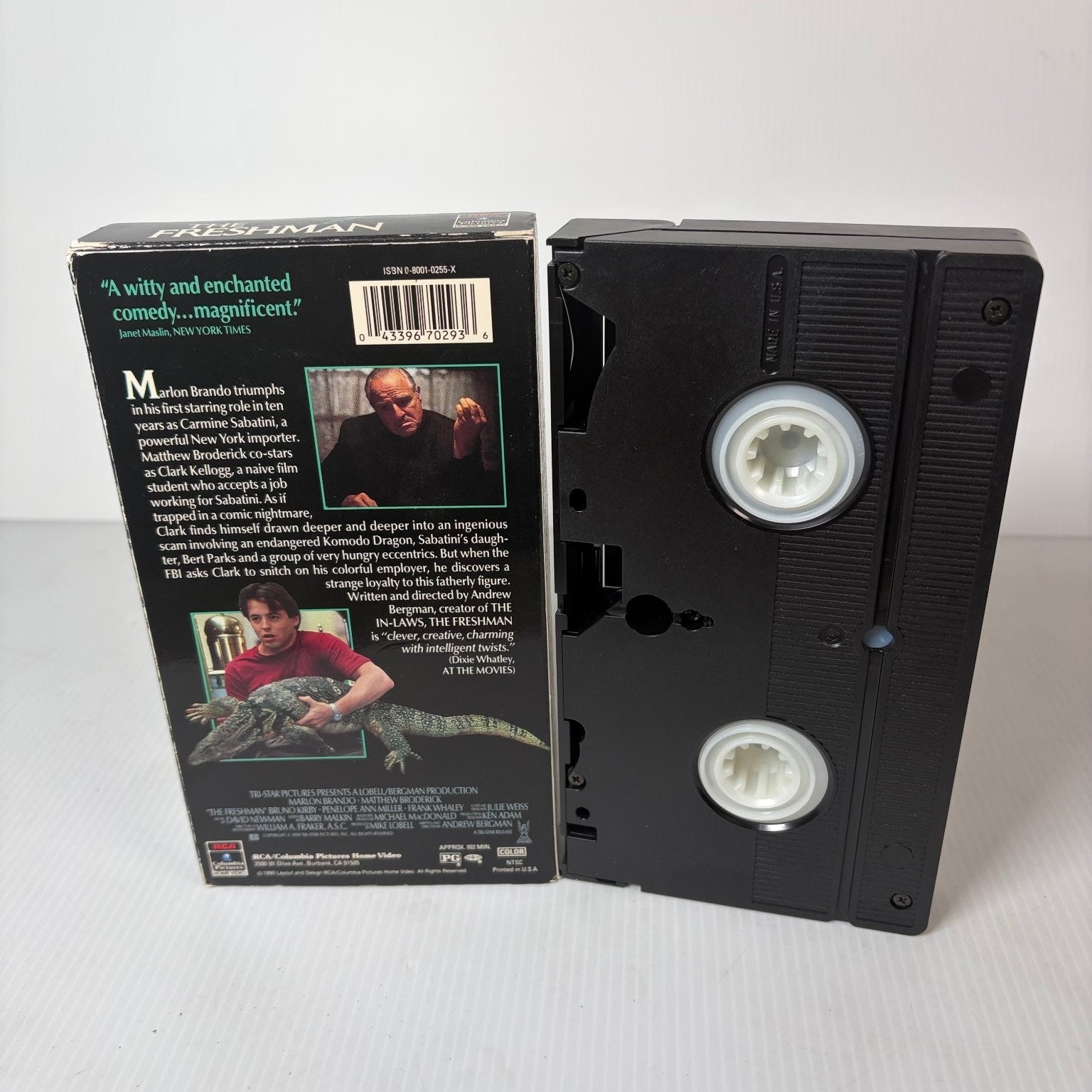 The Freshman VHS 1990 Comedy Marlon Brando Matthew Broderick RCA Columbia