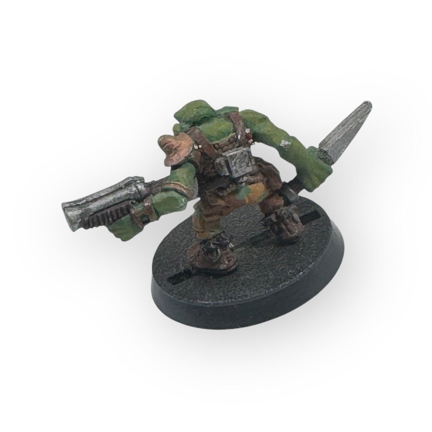 Warhammer 40K Rogue Trader Gretchin Armed w/ Knife & Sawn Off Shotgun 1 Painted