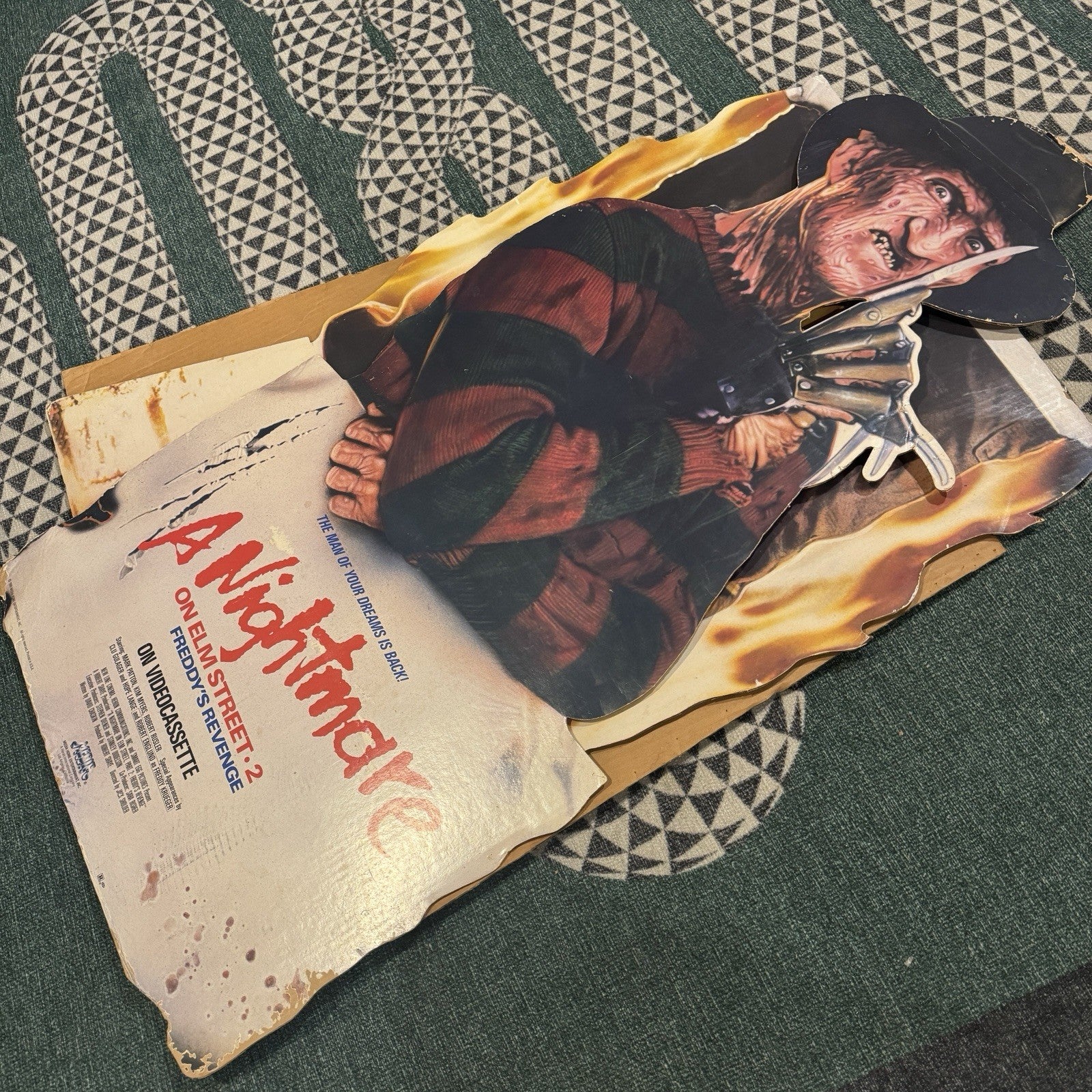 Nightmare On Elm Street 2: Freddy’s Revenge 1986 Life Size Video Store Standee