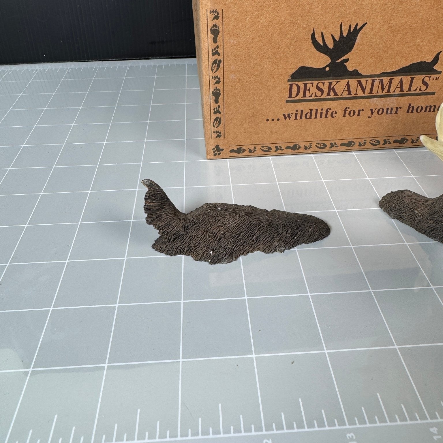 Moose DeskAnimals Wildlife Figurine 20th Anniversary 1999 Resin