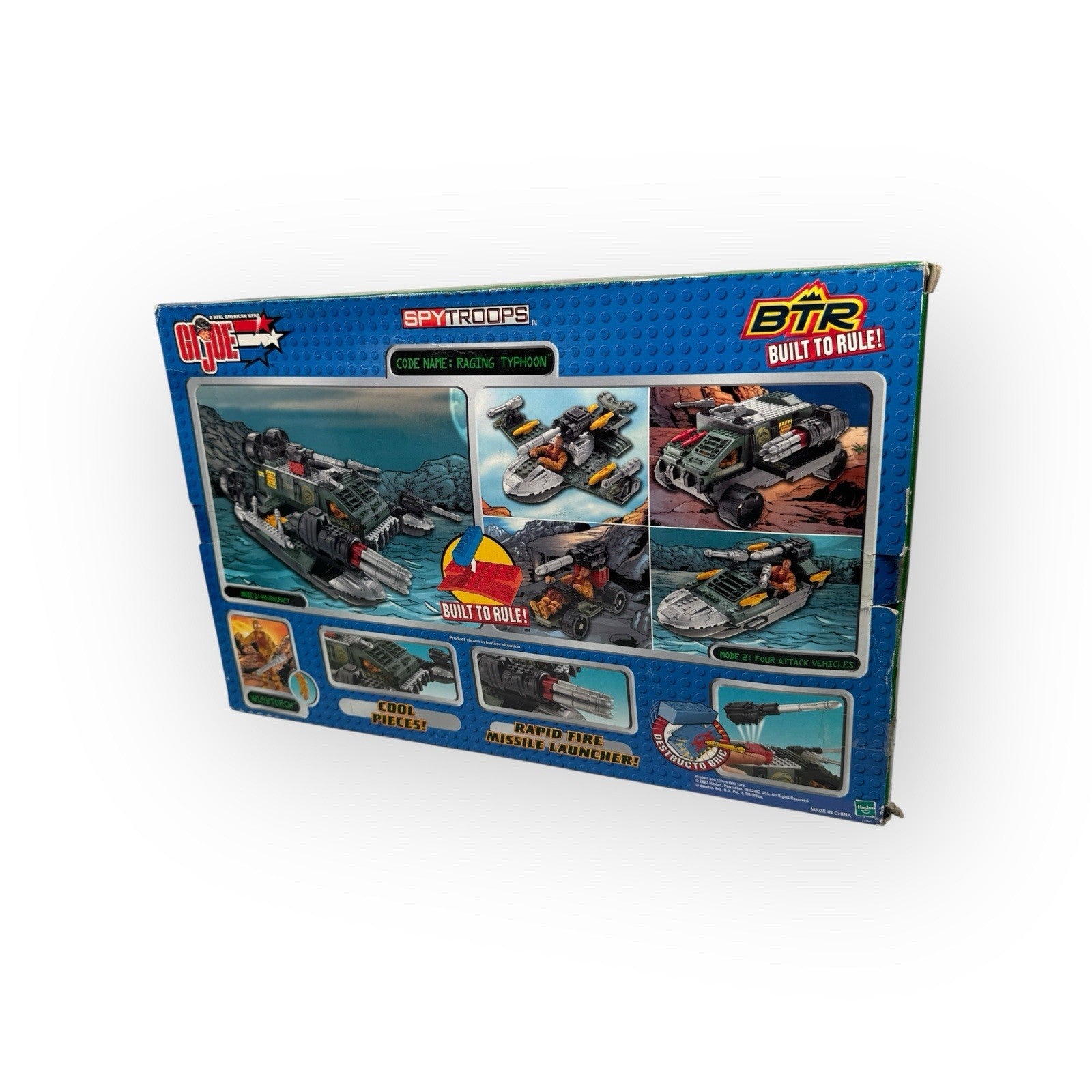 2003 GI Joe Raging Typhoon Building Set Hasbro 6542 Built To Rule Open Box