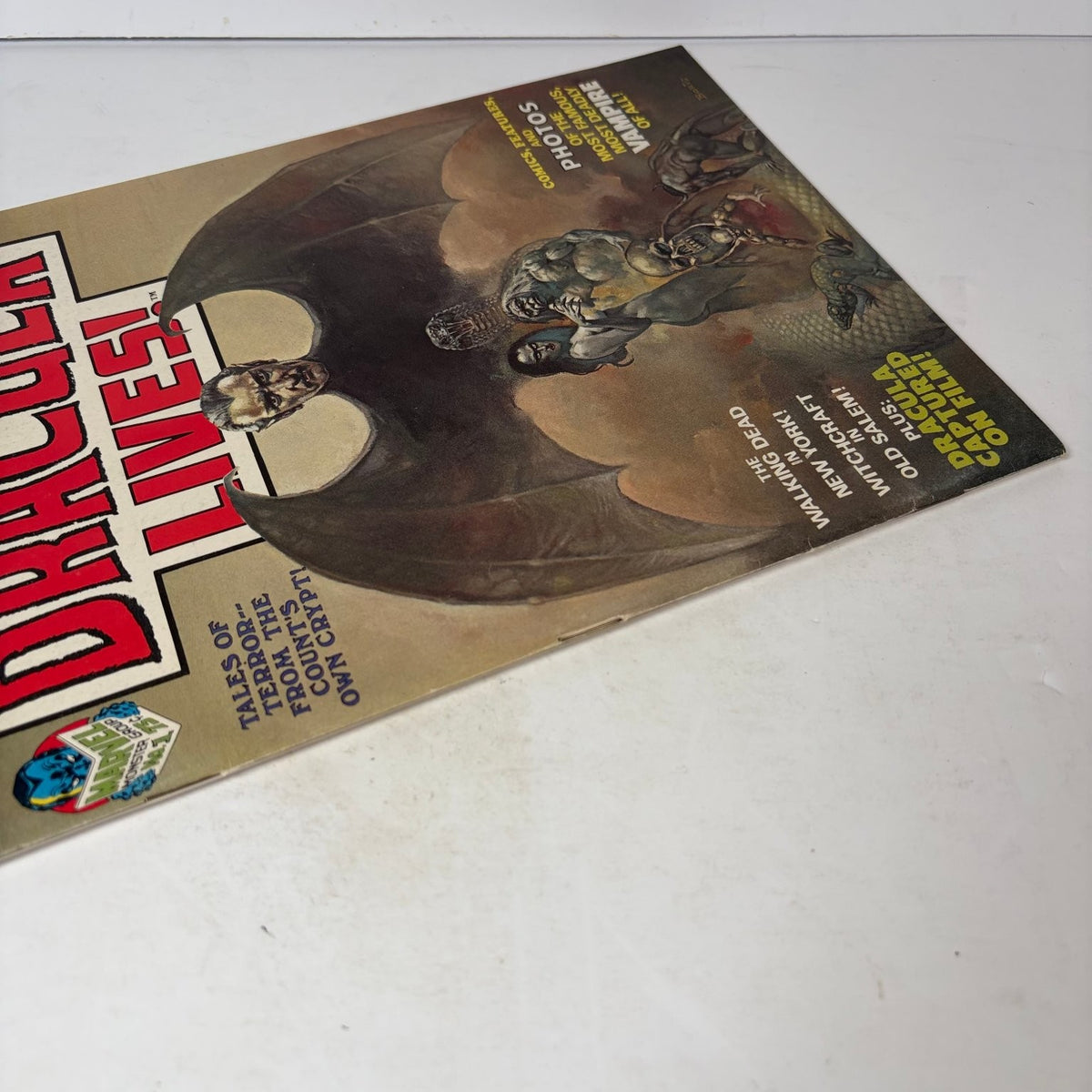 Dracula Lives Magazine October 1973 Vol 1 No 1 Boris Vallejo Cover Horror Comics