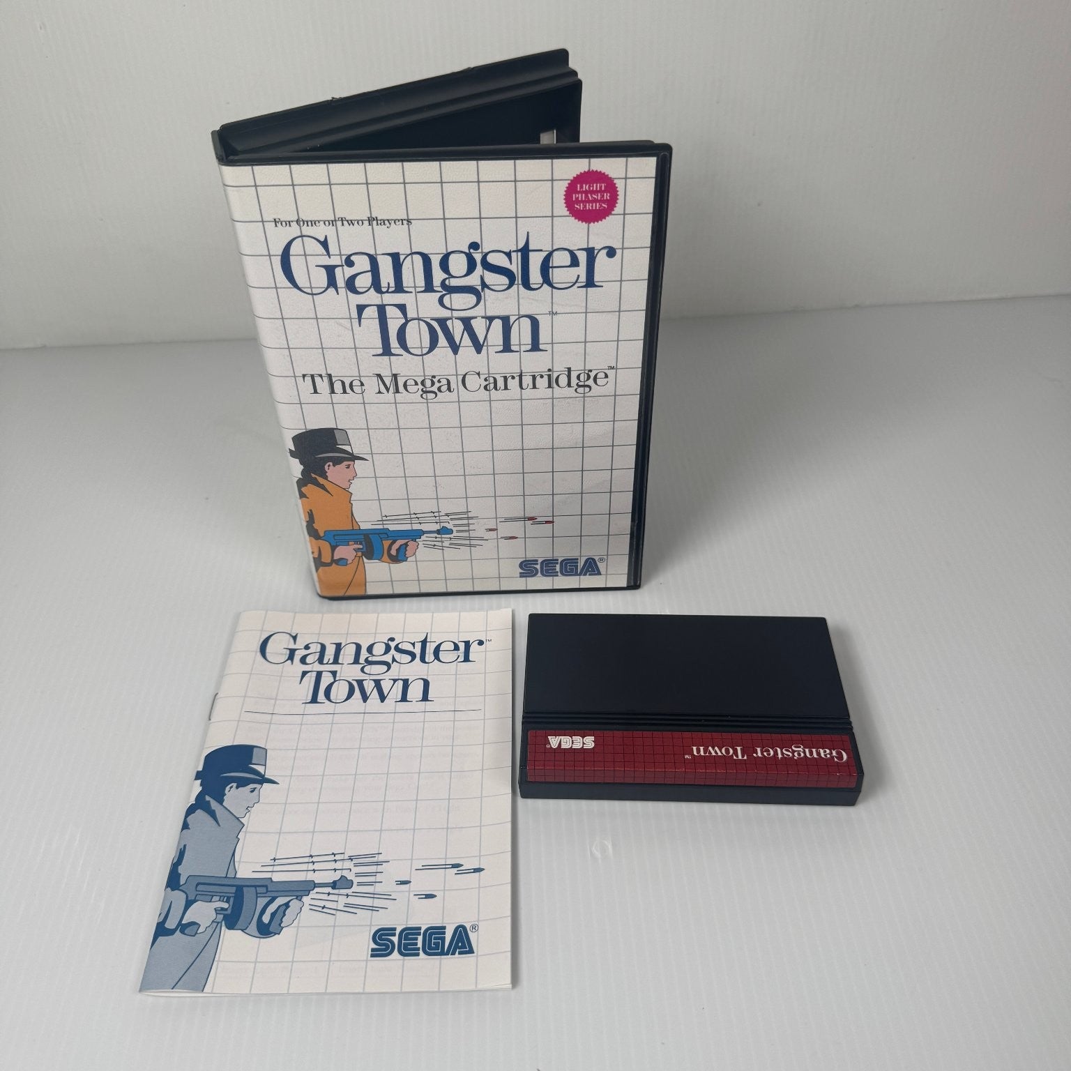 Gangster Town Sega Master System The Mega Cartridge Video Game Complete CIB