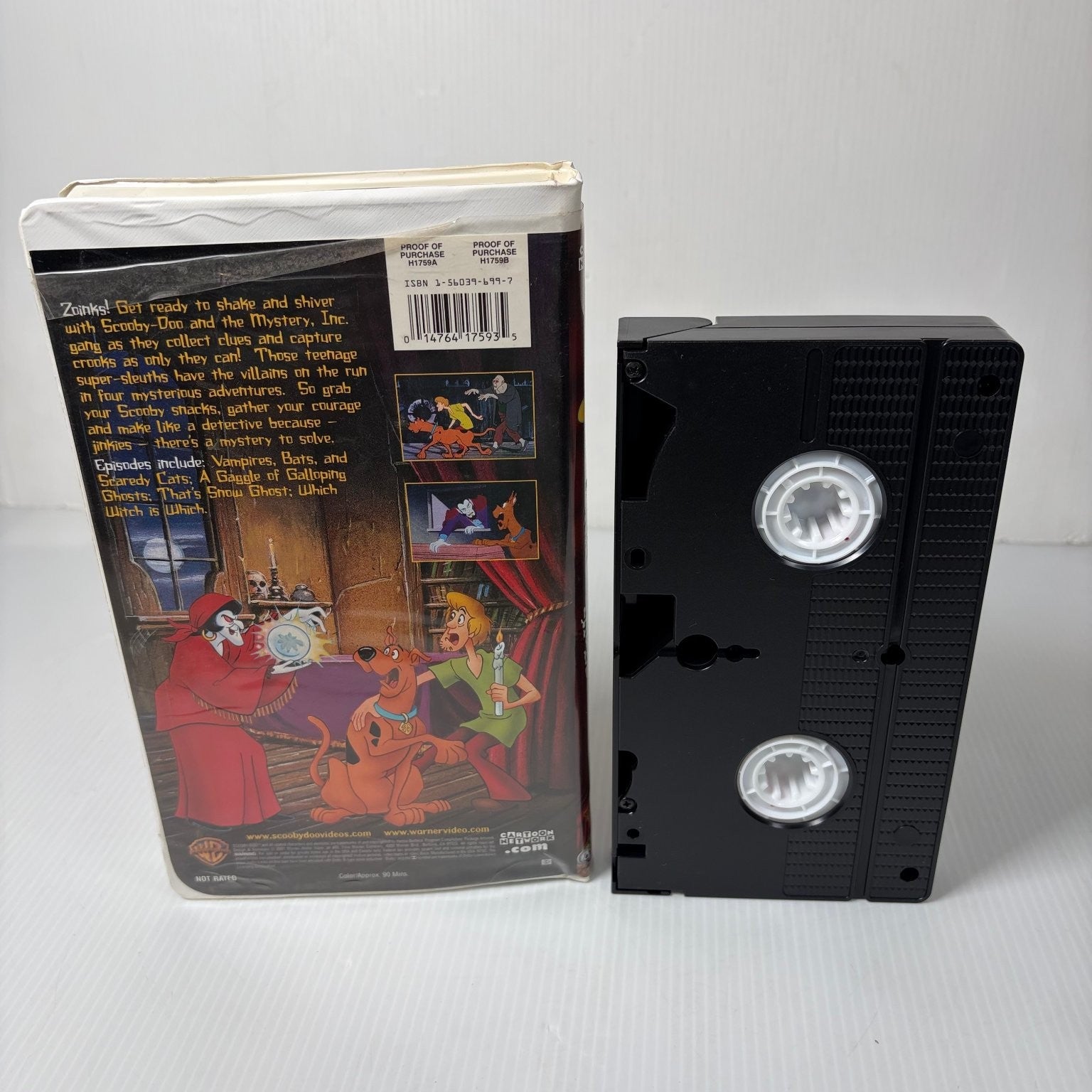Scooby-Doo's Spookiest Tales VHS 2000 Cartoon Network Warner Bros Clamshell