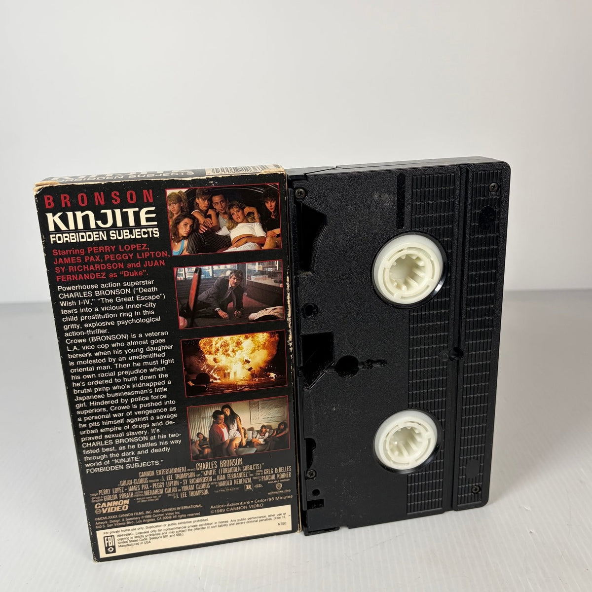 Kinjite: Forbidden Subjects VHS 1989 Charles Bronson Action Cannon Video 31036