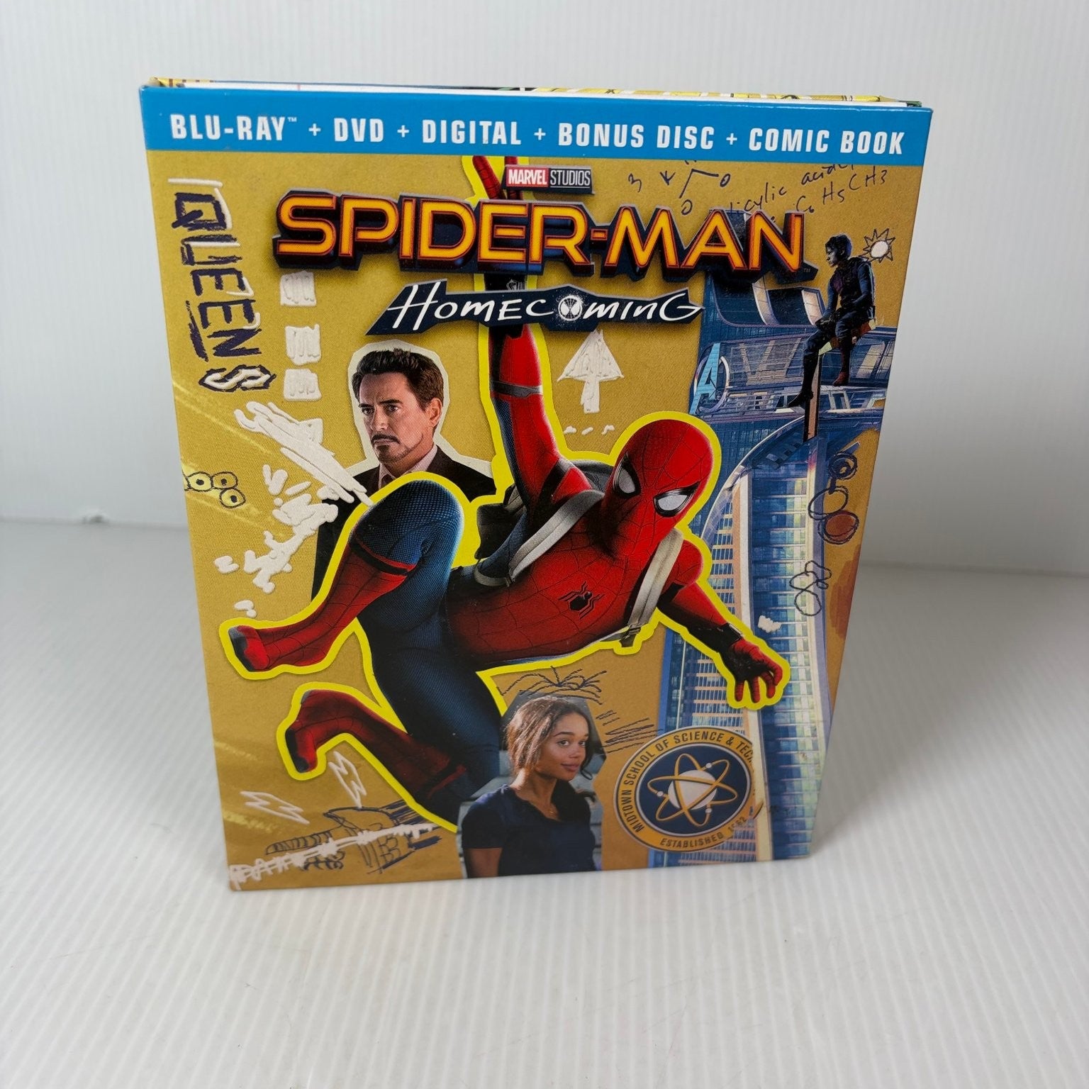 Spider-Man Homecoming Blu-Ray DVD Digital Comic Book Tom Holland (No Comic)