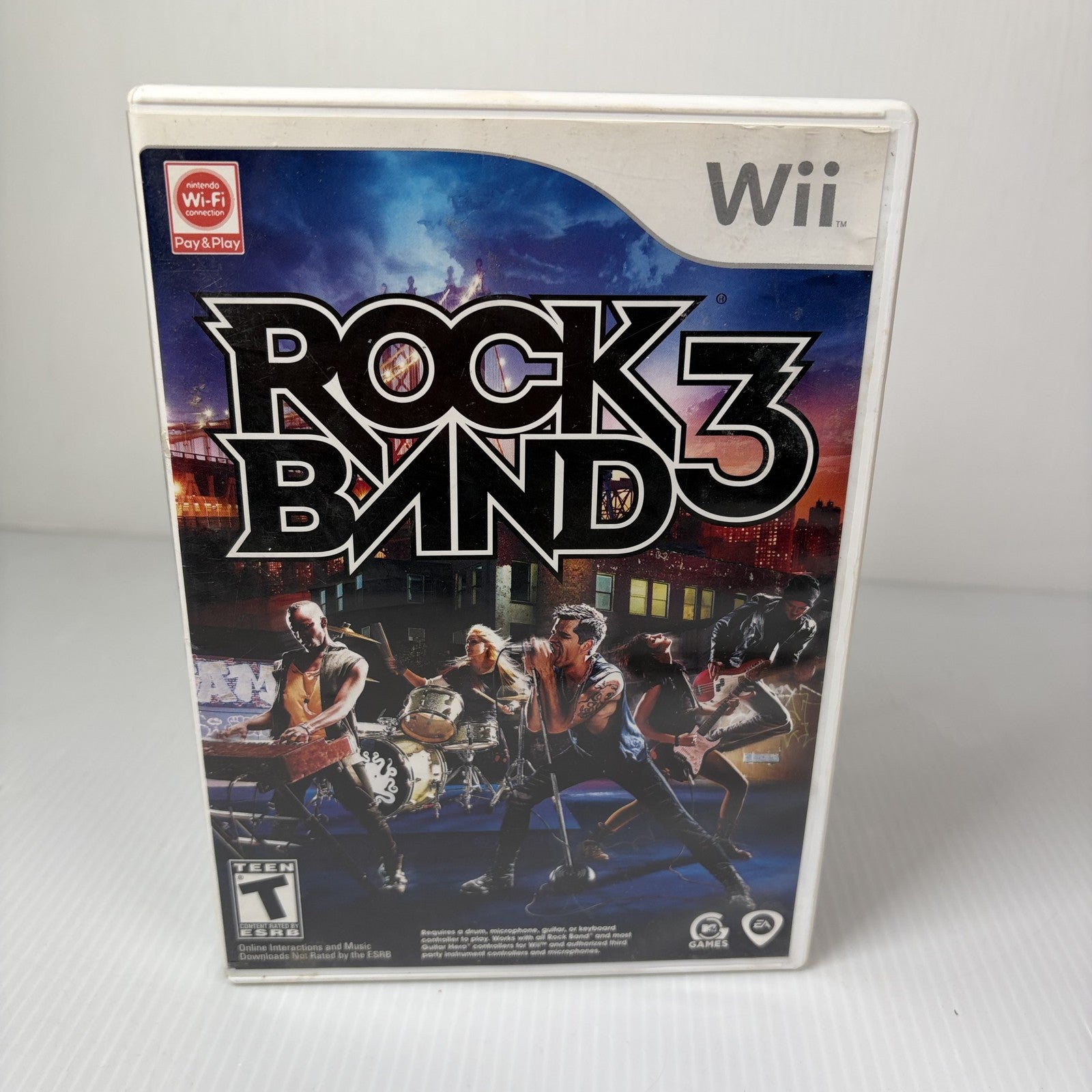Rock Band 3 - Nintendo Wii Game Complete w/ Manual CIB - Music Rhythm EA