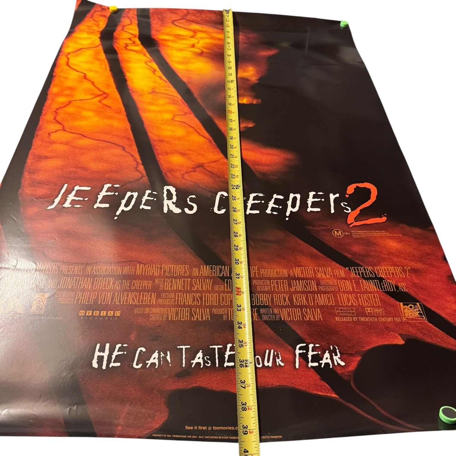 Jeepers Creepers 2 2003 40x27 Full Size One-Sheet Movie Poster USA Horror
