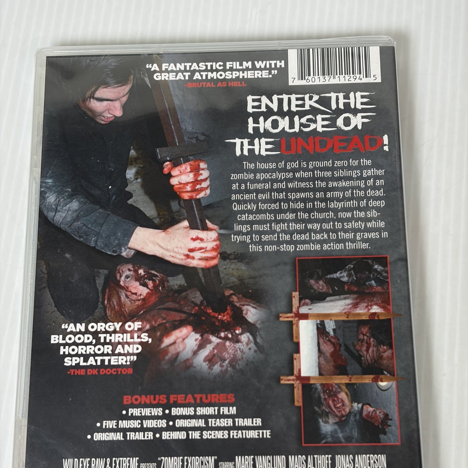 Zombie Exorcism DVD Wild Eye Raw & Extreme Unrated Horror Action Thriller NEW