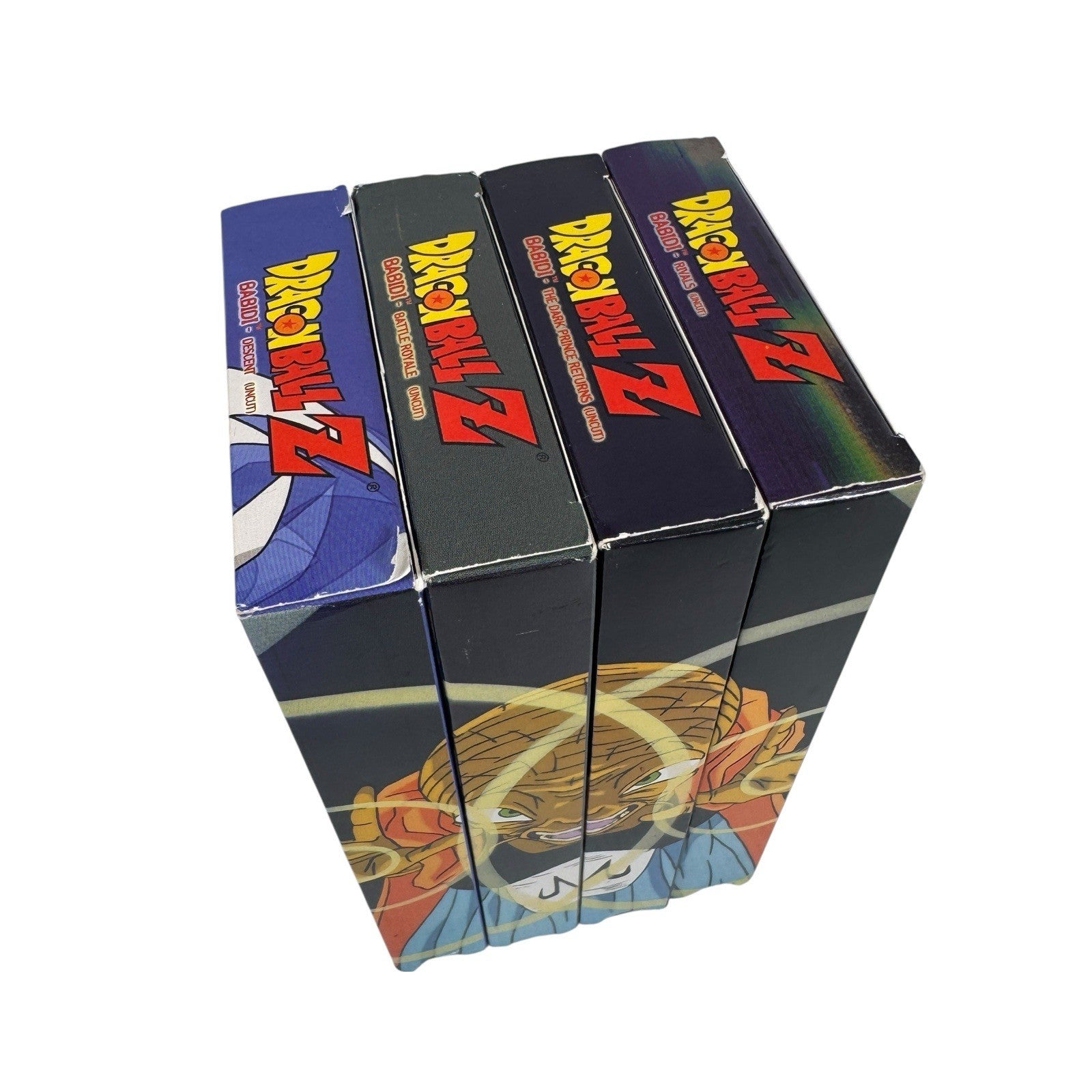Dragon Ball Z Babidi Saga Uncut 4 VHS Tape Complete Set Anime Funimation 2001