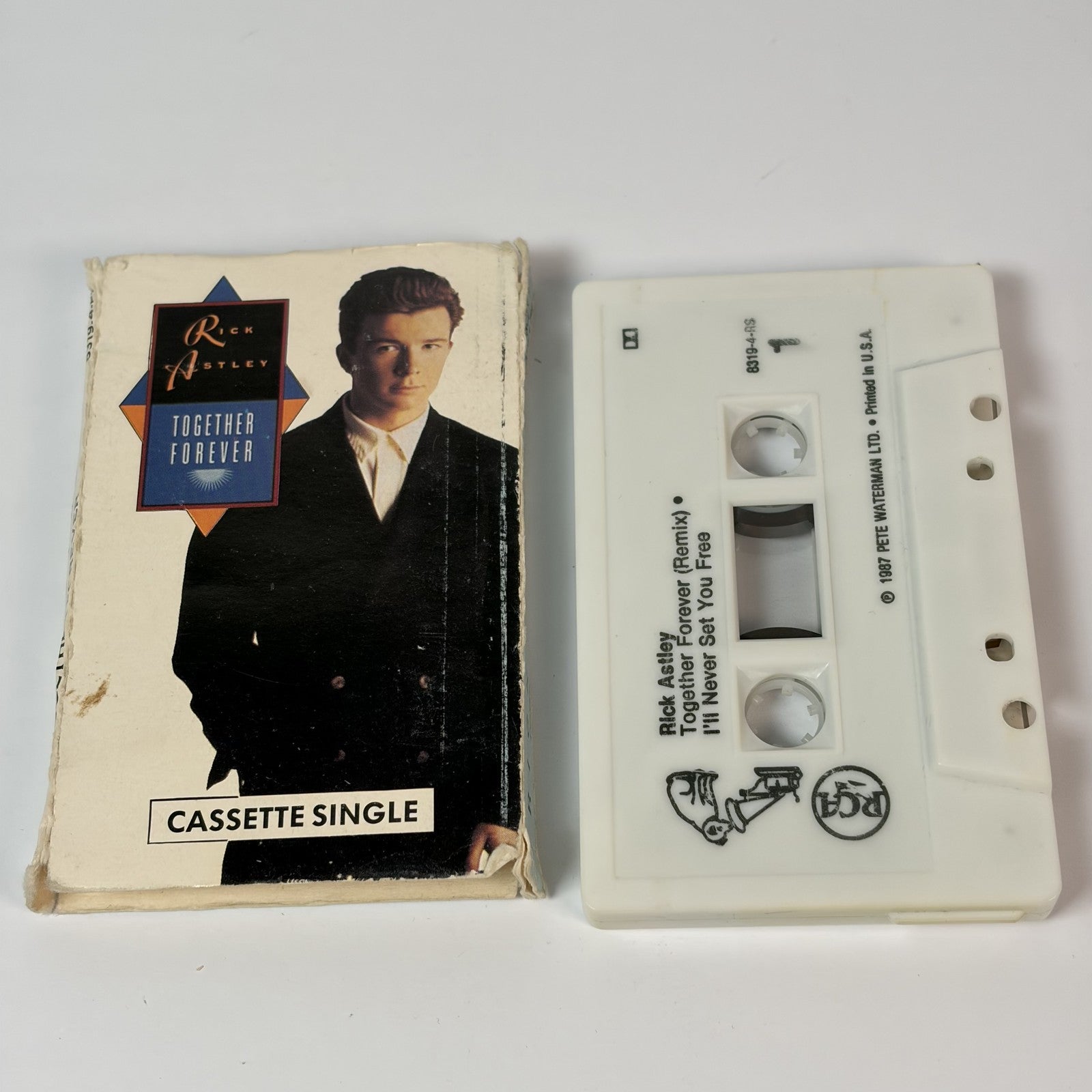 Rick Astley - Together Forever Cassette Single (Remix) - 1987 Pop Dance White
