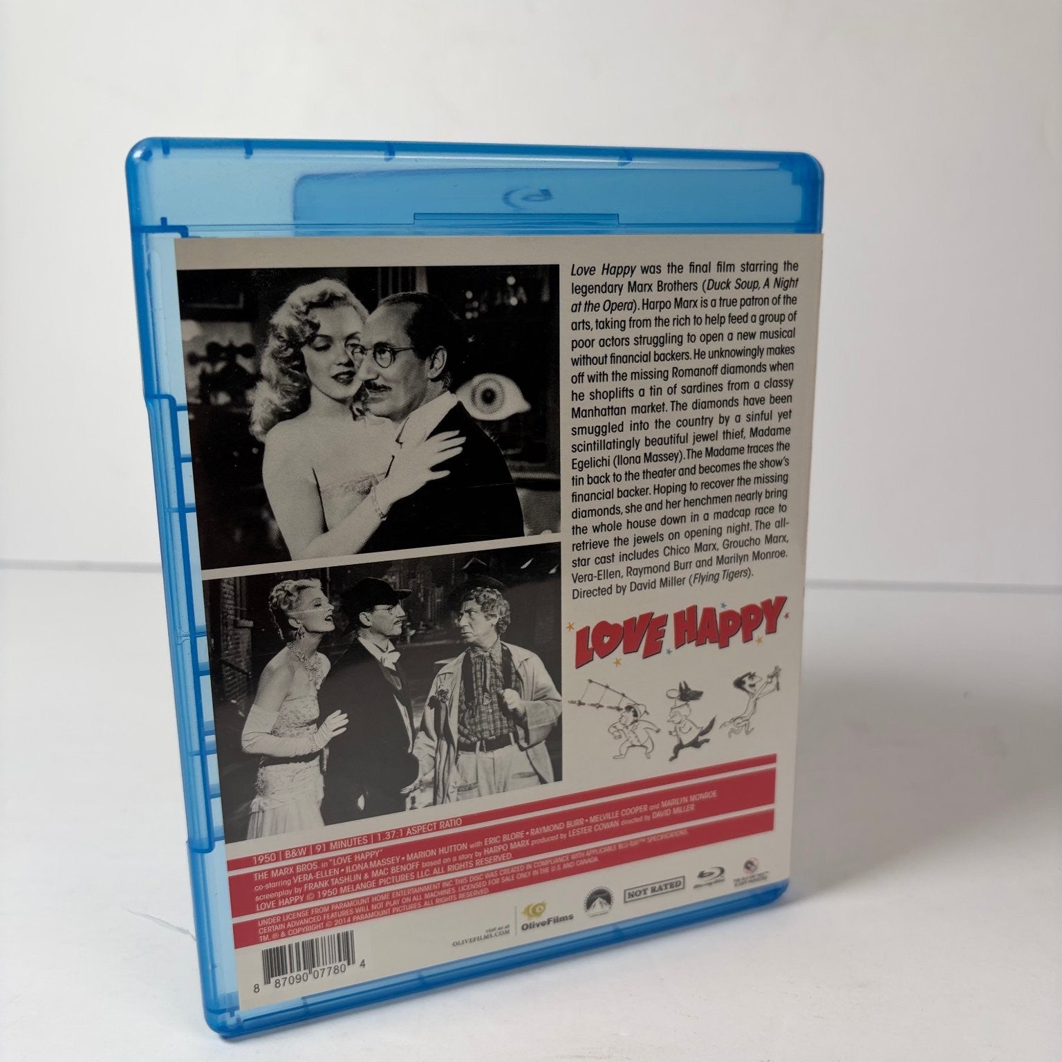 Love Happy Blu-ray 1949 The Marx Bros. Marilyn Monroe Olive Films