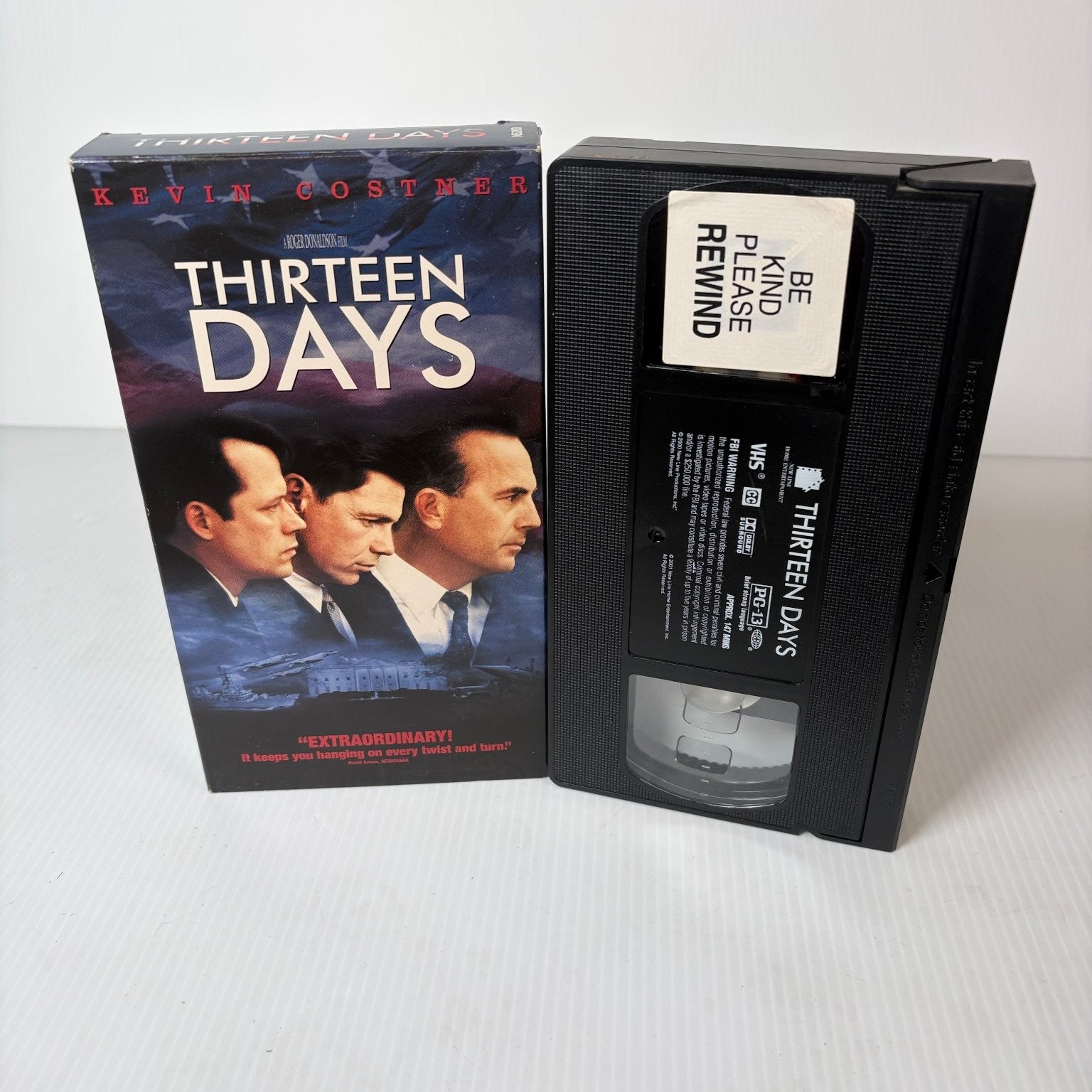 Thirteen Days VHS 2001 Political Thriller New Line Home Video
