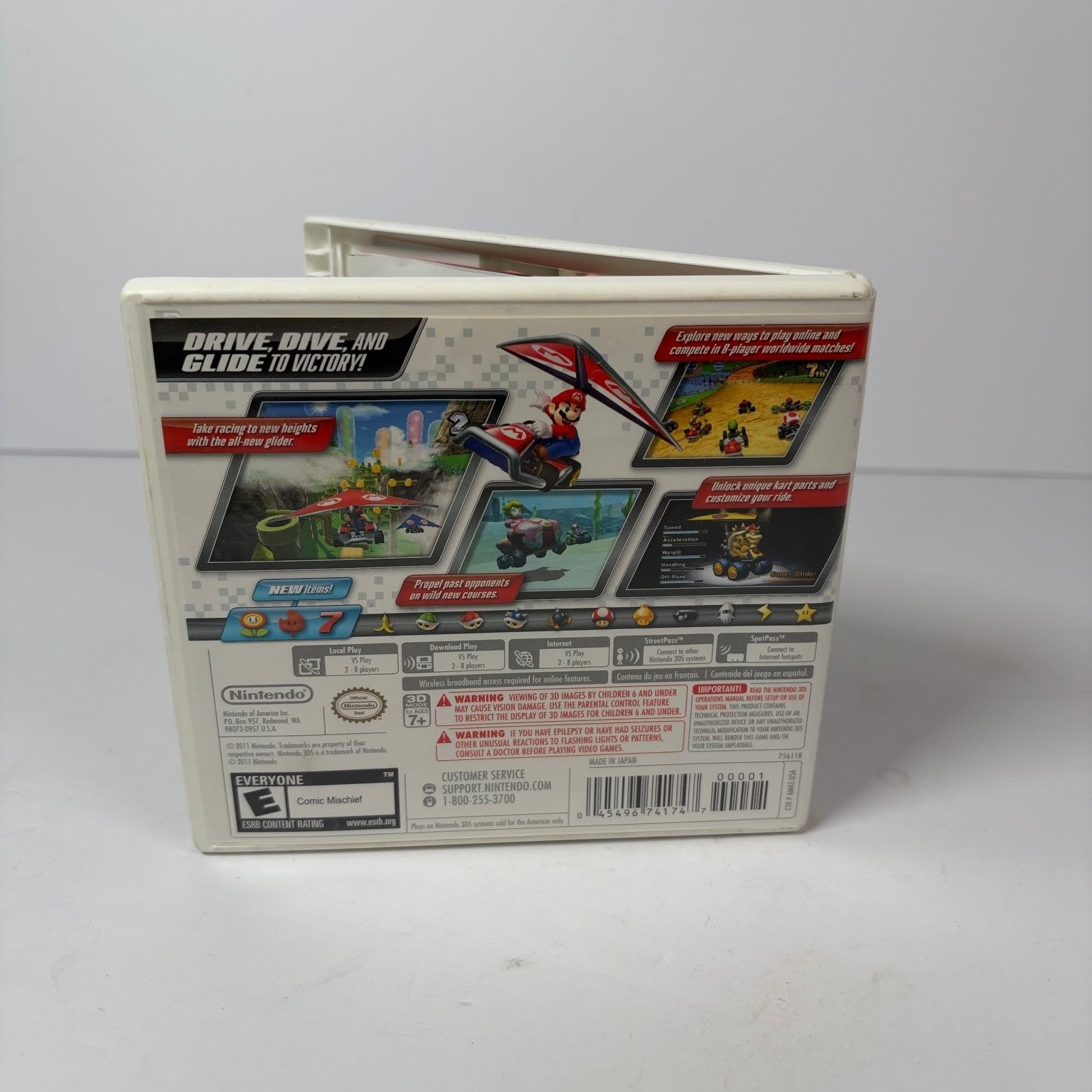 Mario Kart 7 Nintendo 3DS Video Game Multiplayer Racing 3D Complete CIB
